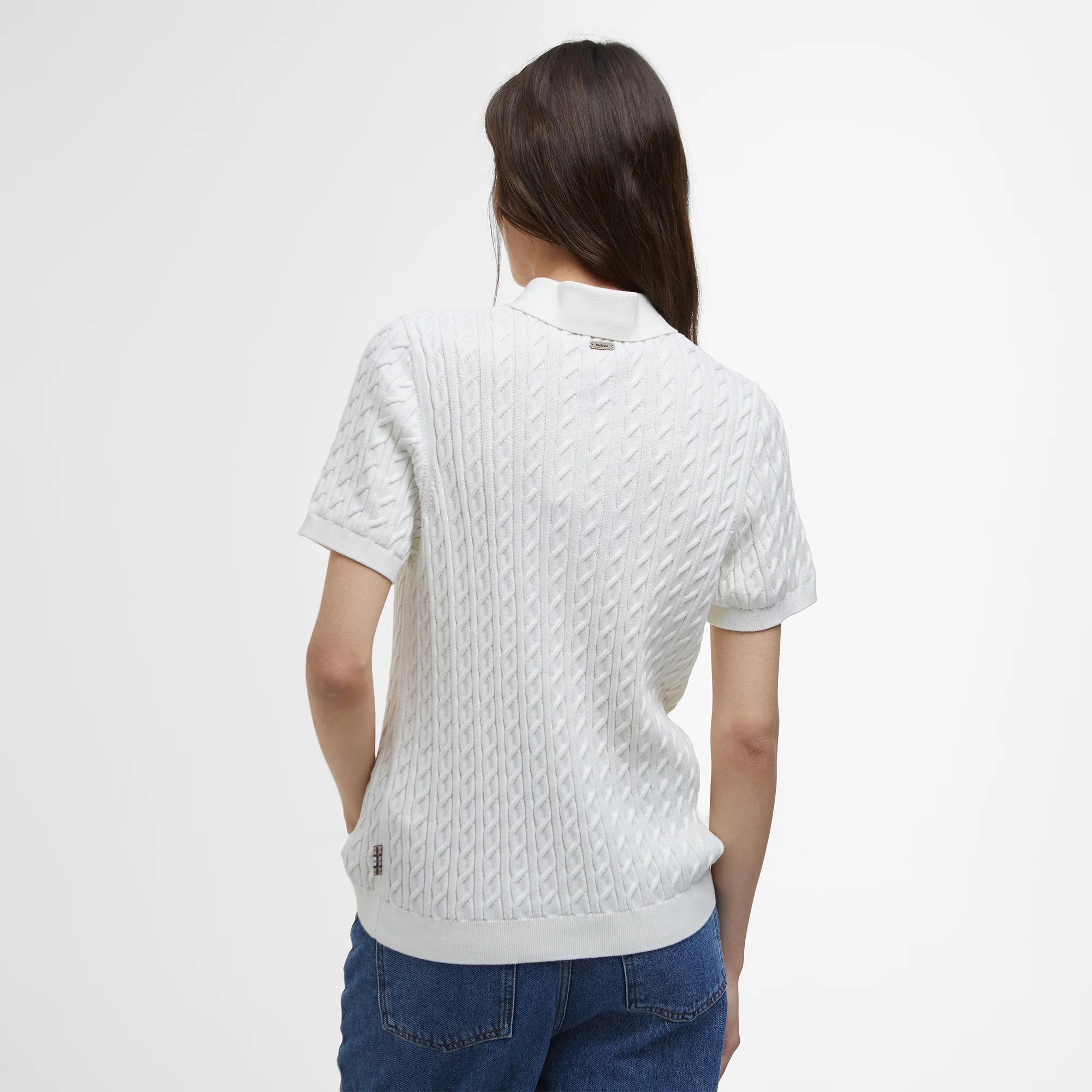 Hartland Knitted Polo Jumper Womens - Image 2