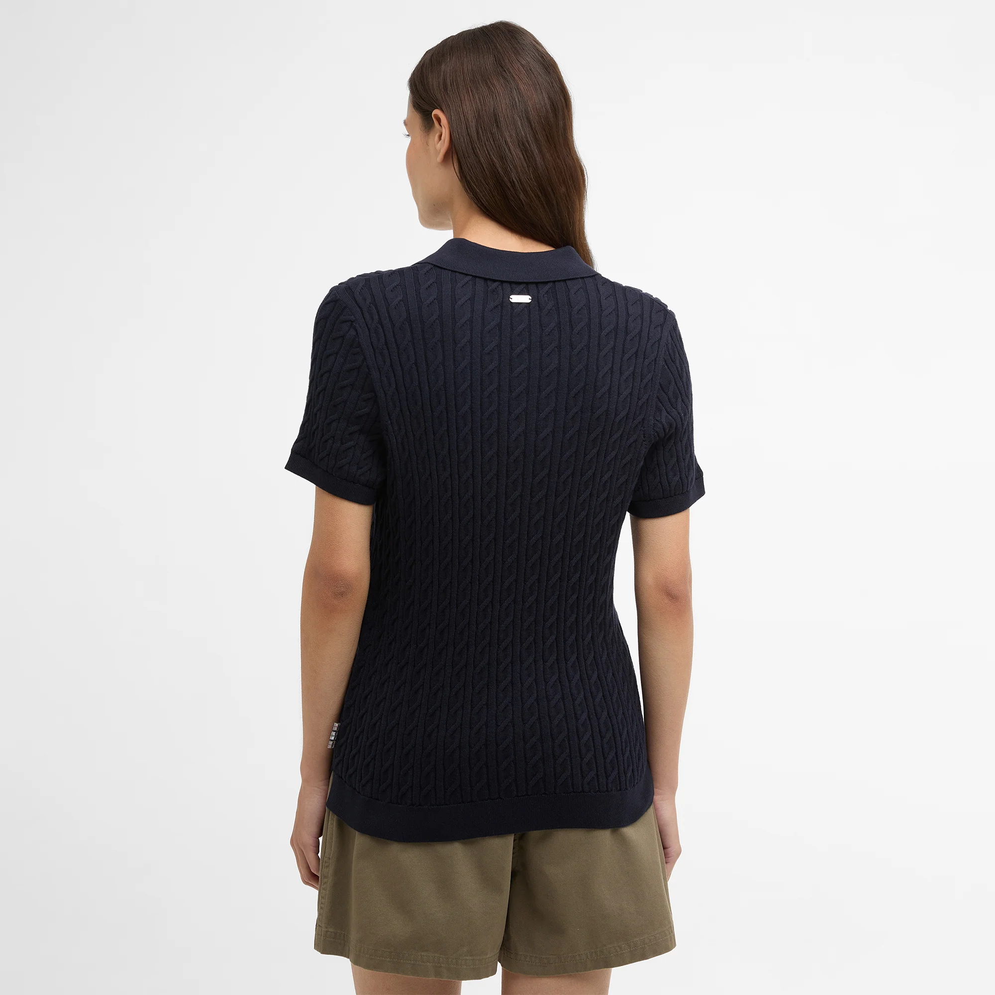 Hartland Knitted Polo Shirt Womens - Image 2