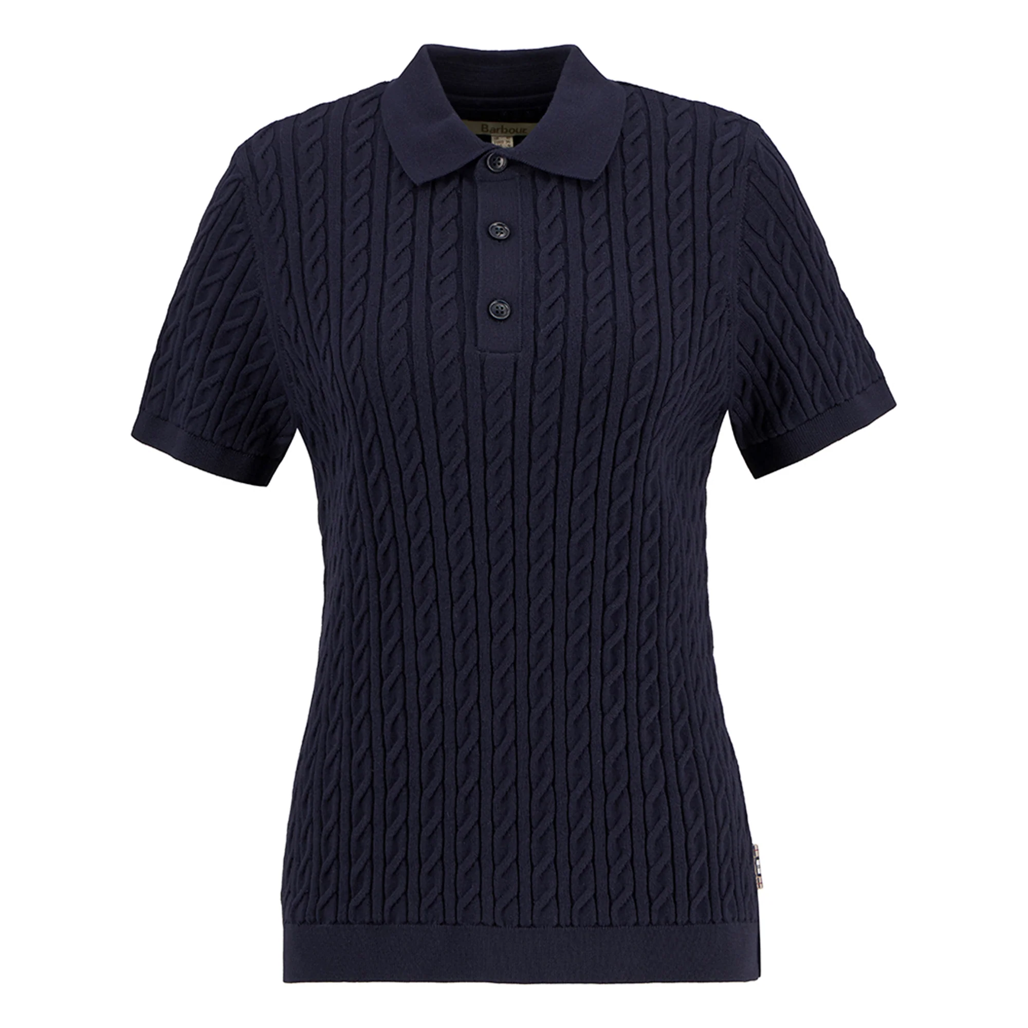 Hartland Knitted Polo Shirt Womens - Image 7