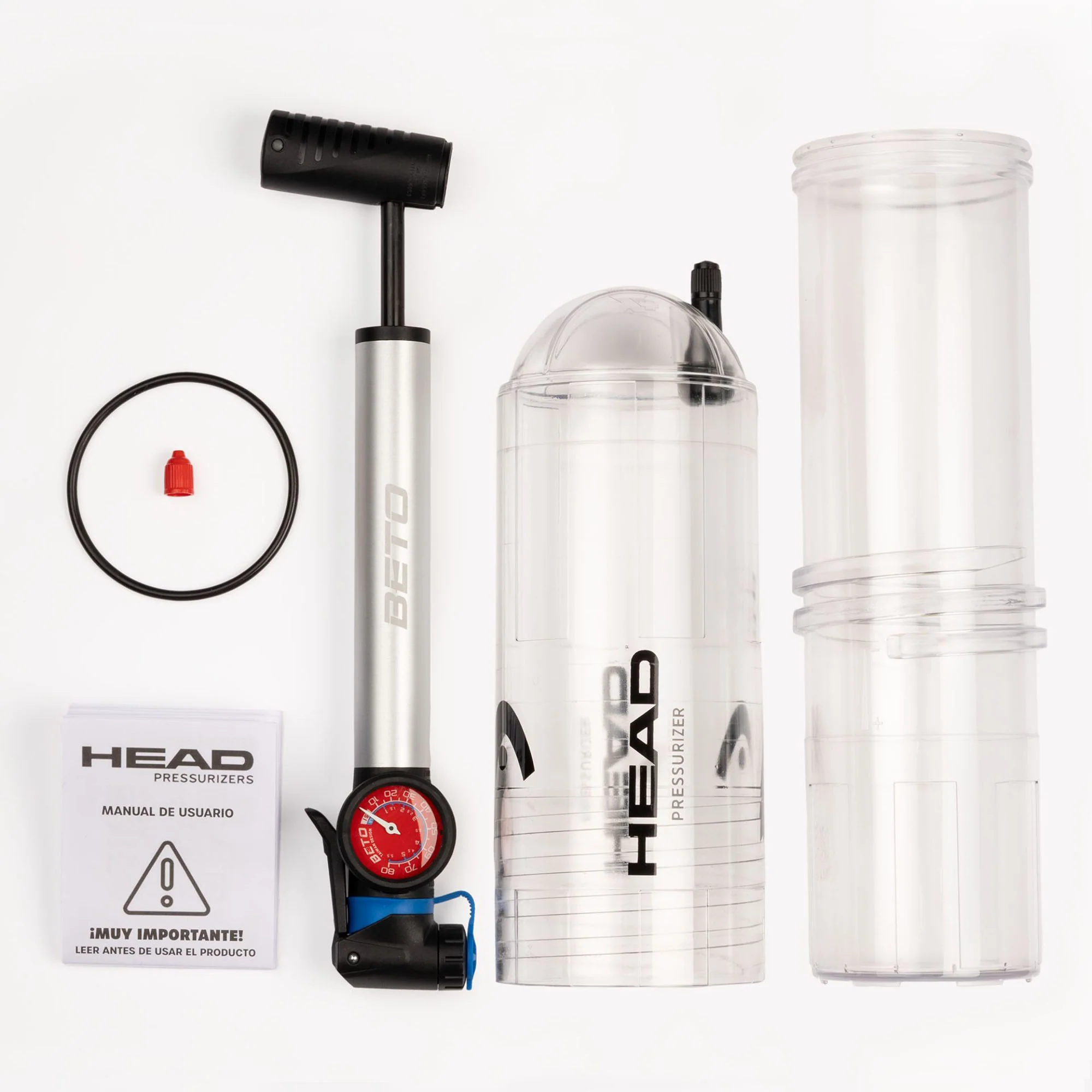 Head Tennis & Padel Ball Pump Pressuriser (4 Ball) - Image 2