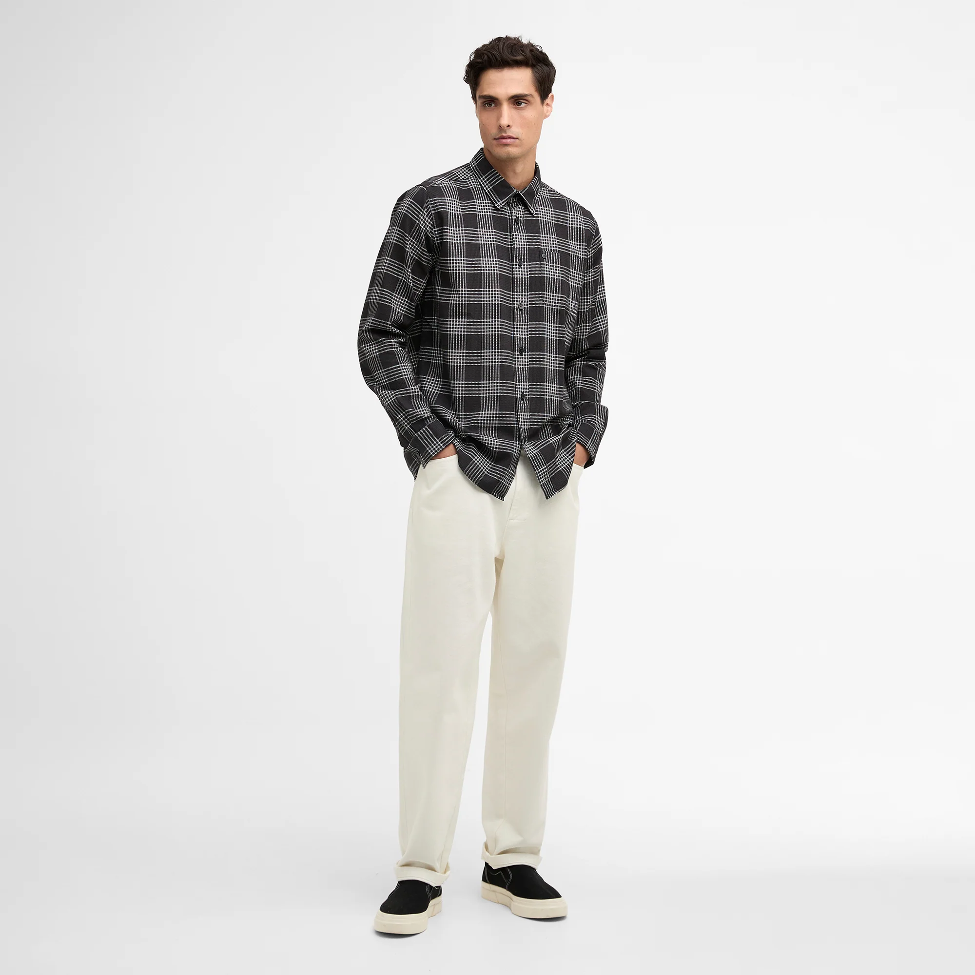 Heanes Waffle Check Shirt - Image 3