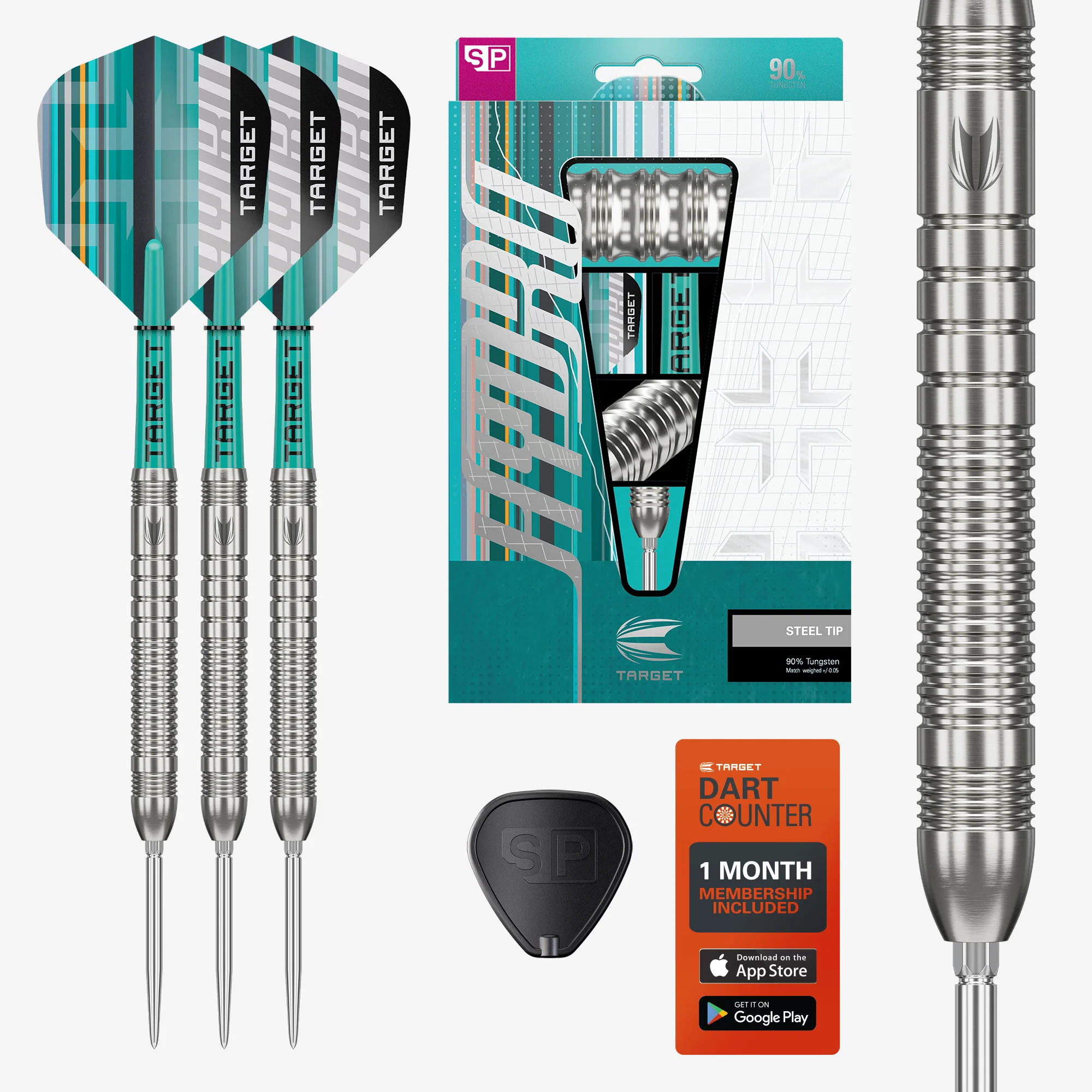 Hydro 03 90% Tungsten - Swiss Point Steel Tip Darts