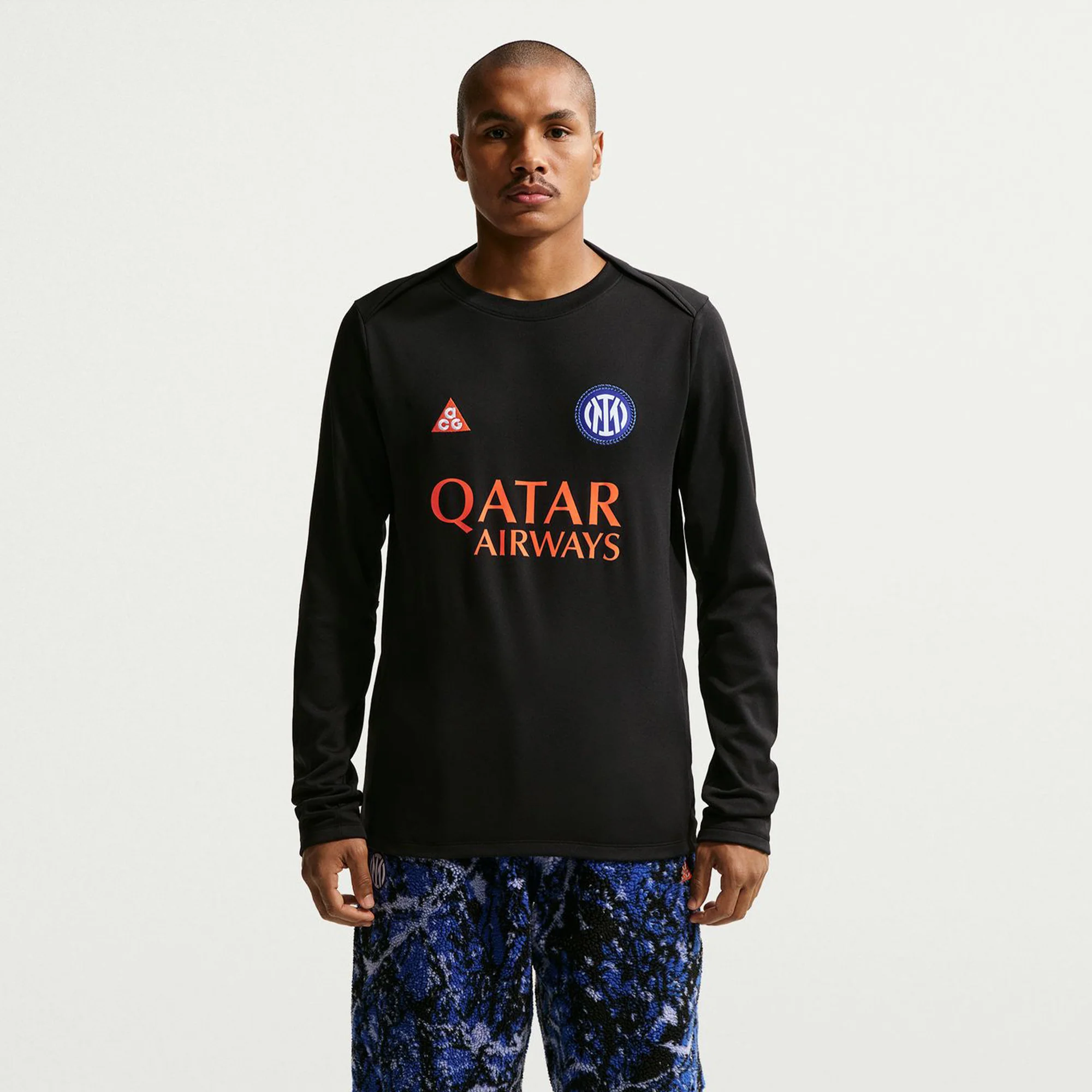 Inter Milan ACG Dri-FIT Long-Sleeve Pre-Match Top