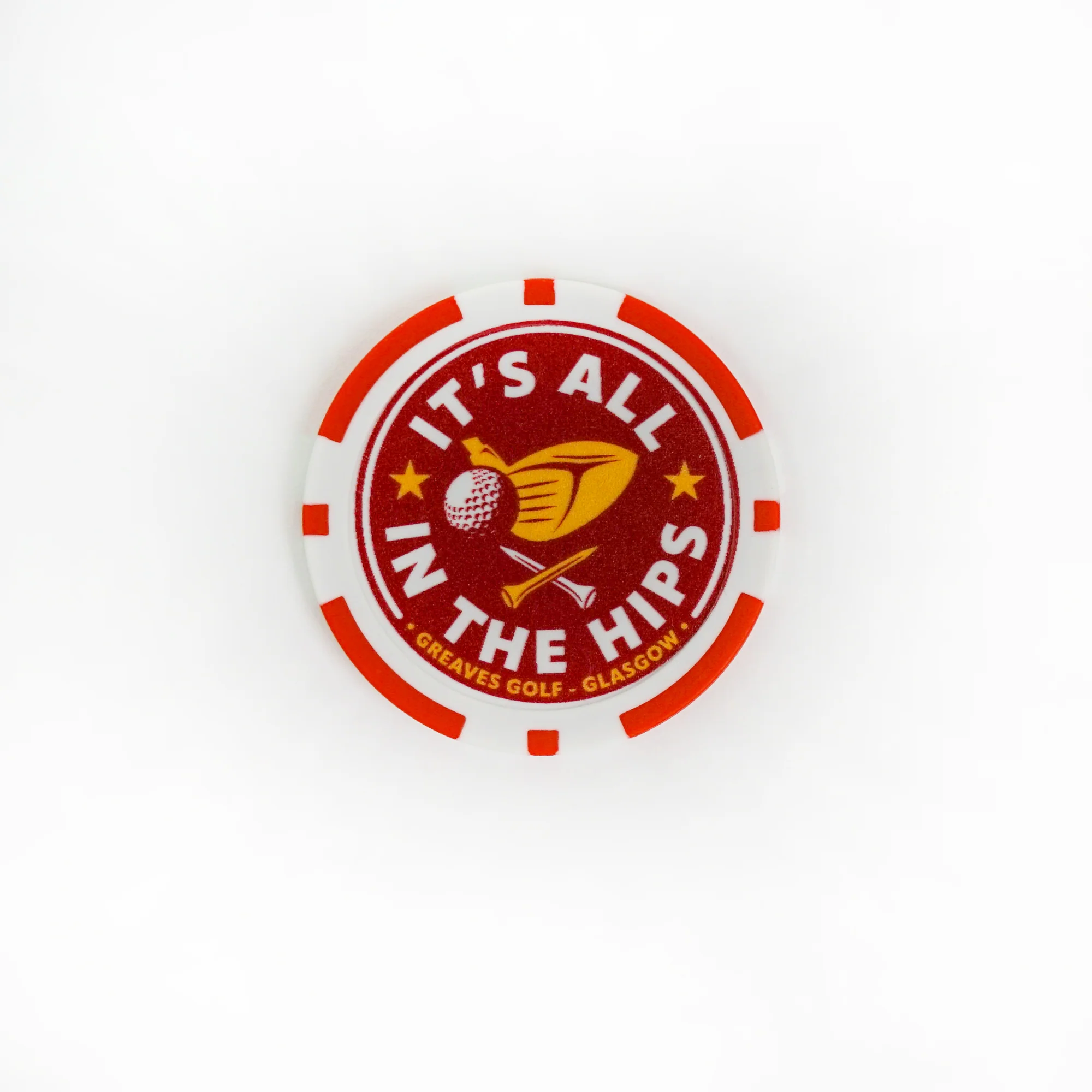 It's All In The Hips Monaco Pokerchip Ball Marker