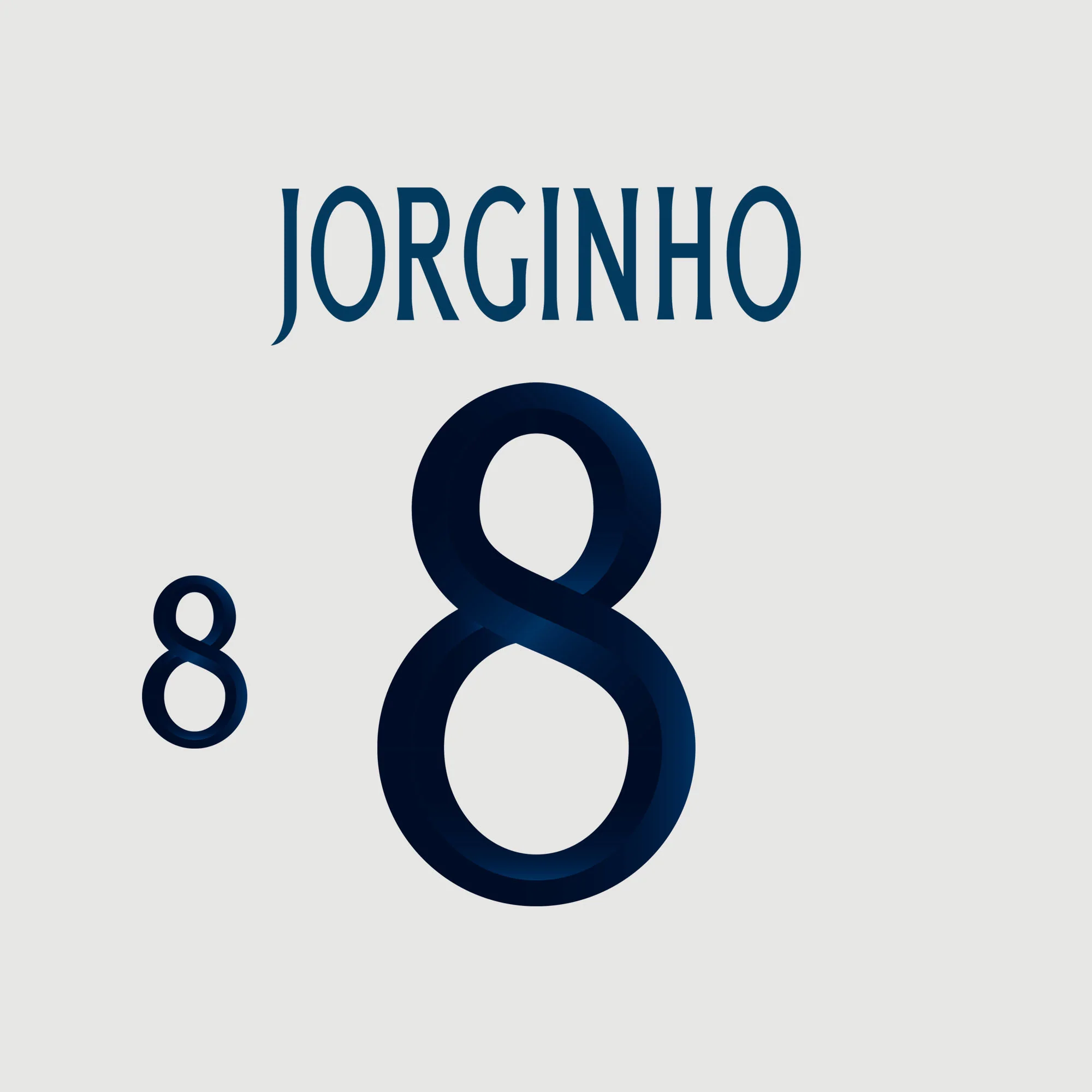 JNR - JORGINHO 8 (OFFICIAL PRINT) ITALY 23 AWAY