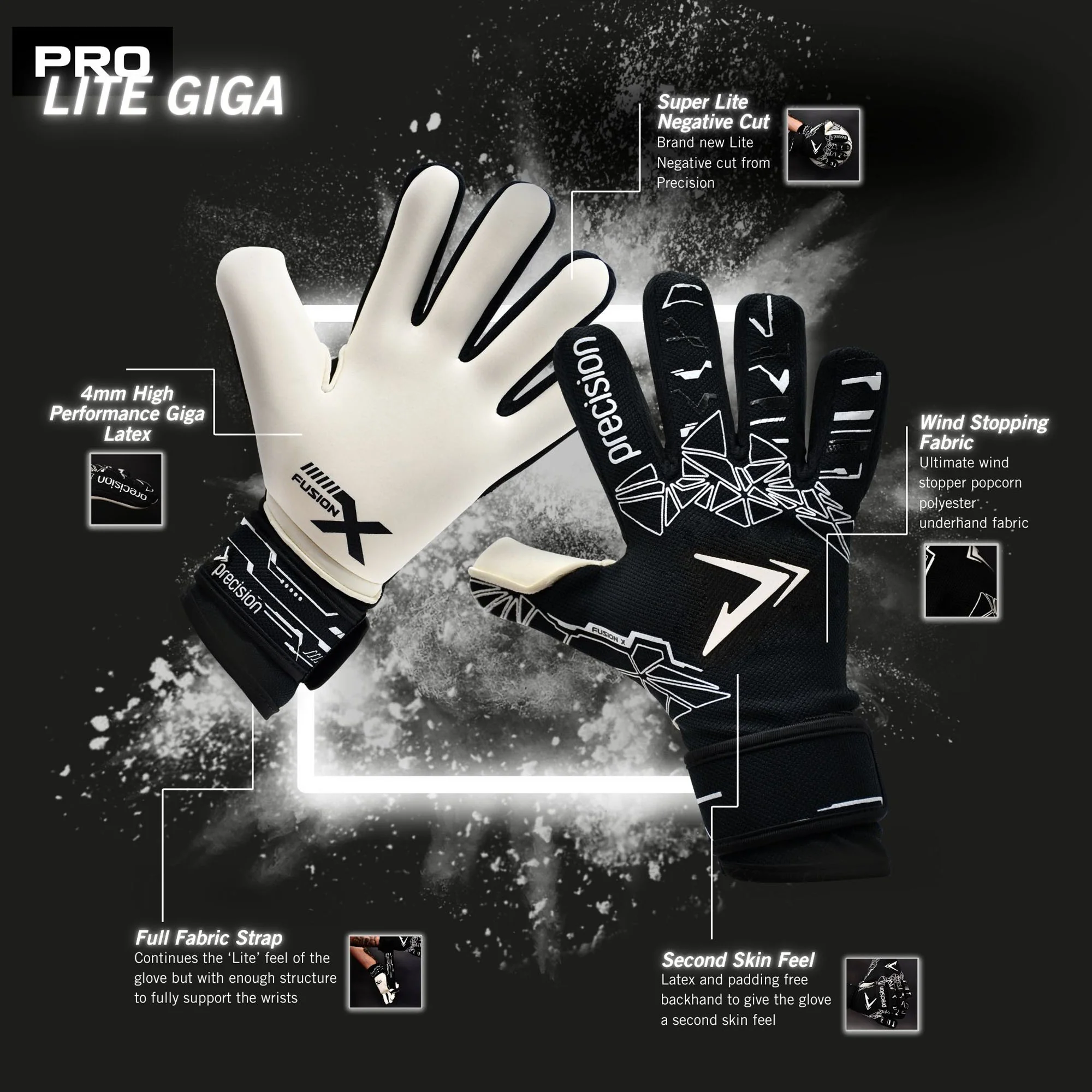 Junior Fusion X Pro Lite Giga GK Gloves - Image 7