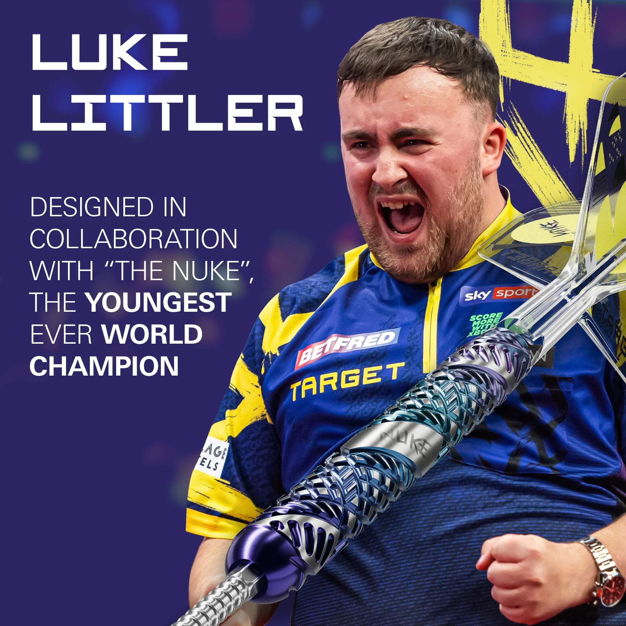 Luke Littler Edge 90% Tungsten - Swiss Point Steel Tip Darts - Image 4