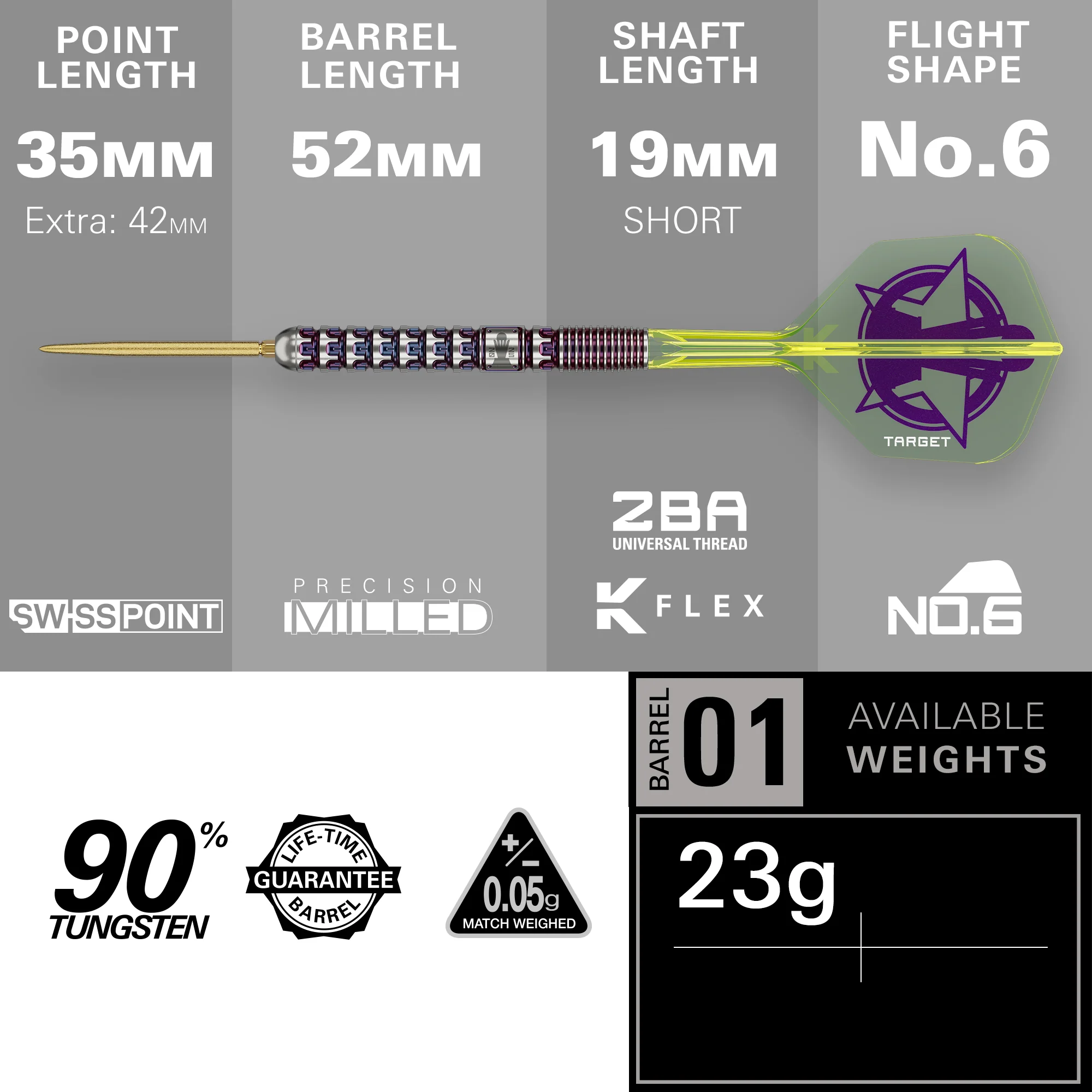 Luke Littler World Champion 2025 Edition 90% Tungsten - Swiss Point Steel Tip Darts - Image 3