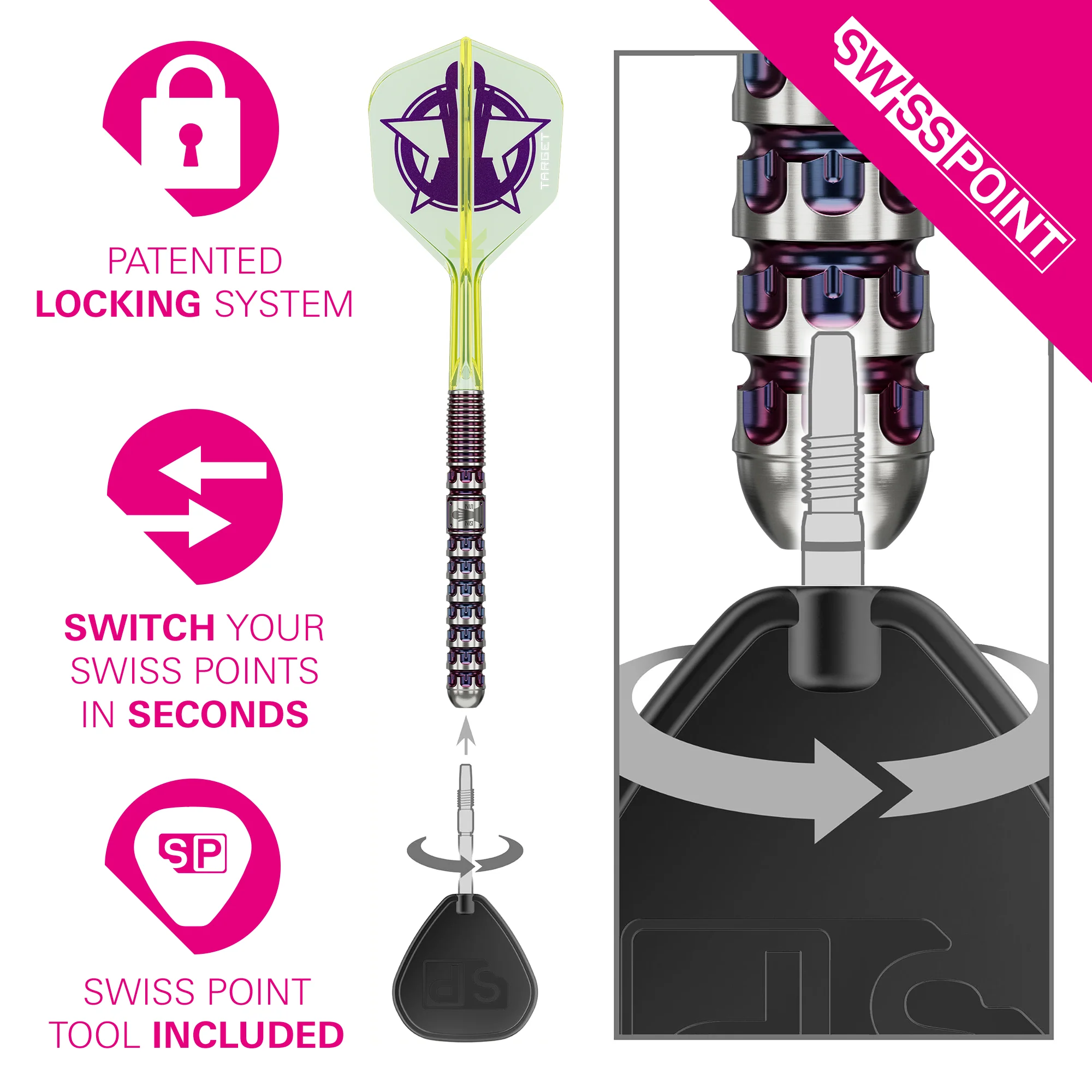 Luke Littler World Champion 2025 Edition 90% Tungsten - Swiss Point Steel Tip Darts - Image 4