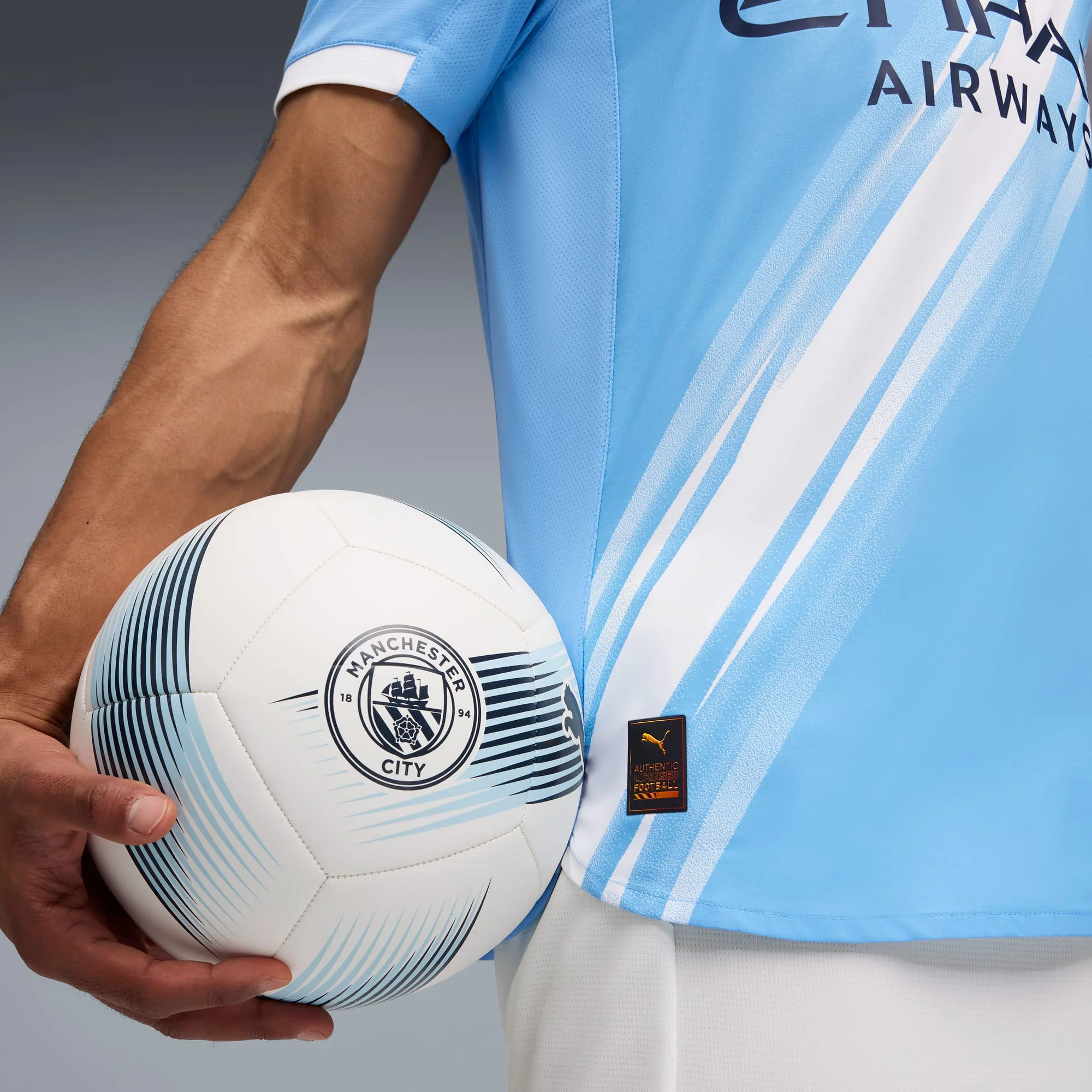 Man City 25/26 Home Authentic Football Shirt - Image 3