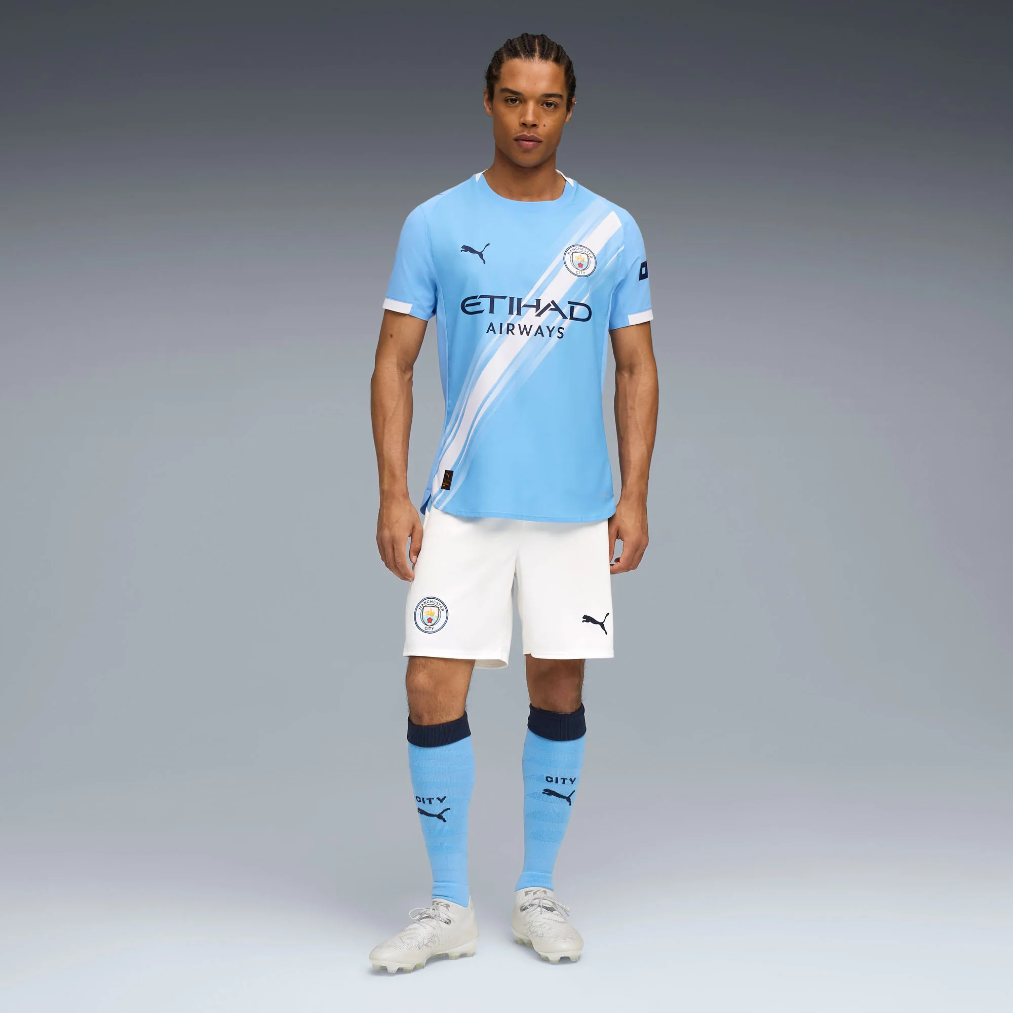 Man City 25/26 Home Authentic Football Shirt - Image 7