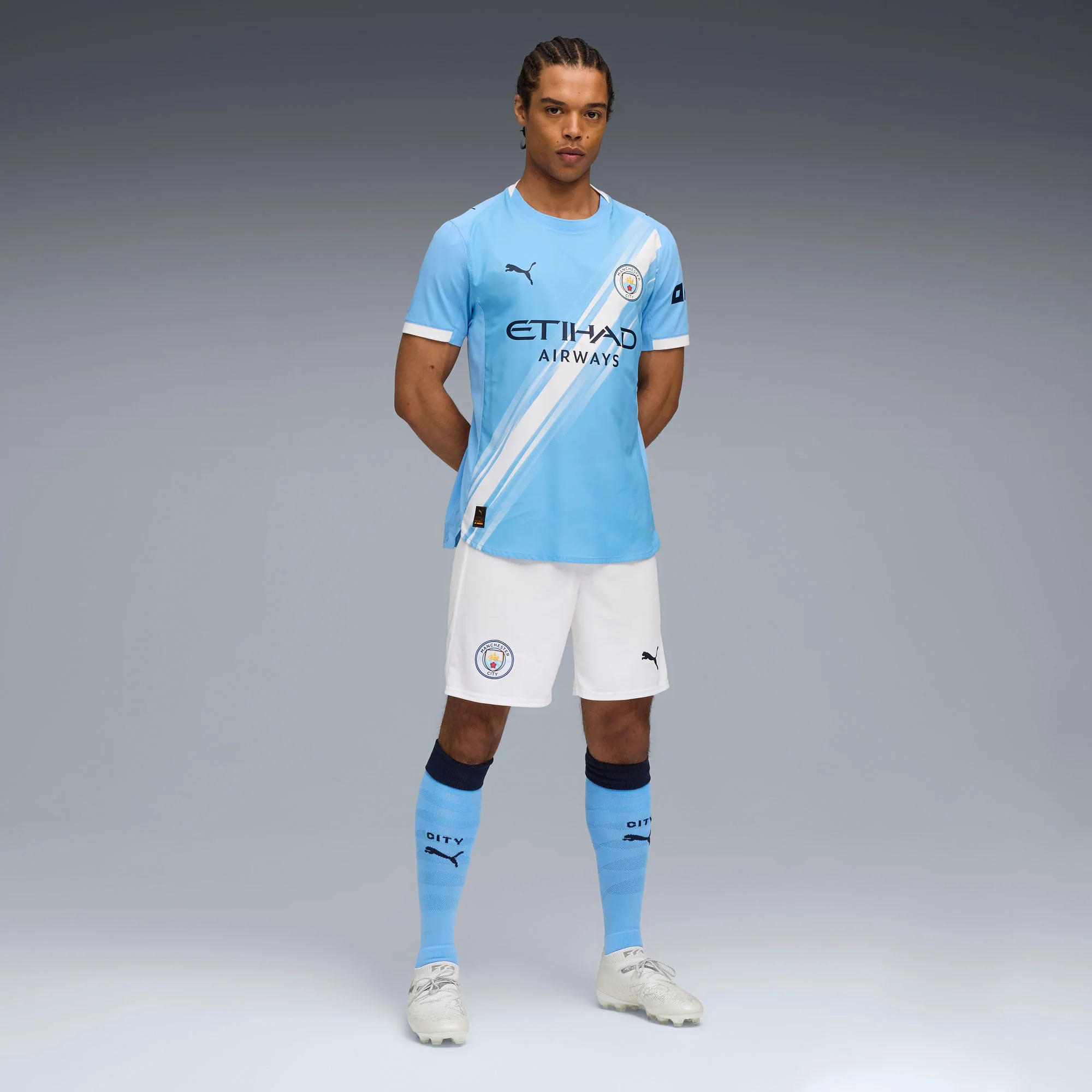 Man City 25/26 Home Football Shorts - Image 7