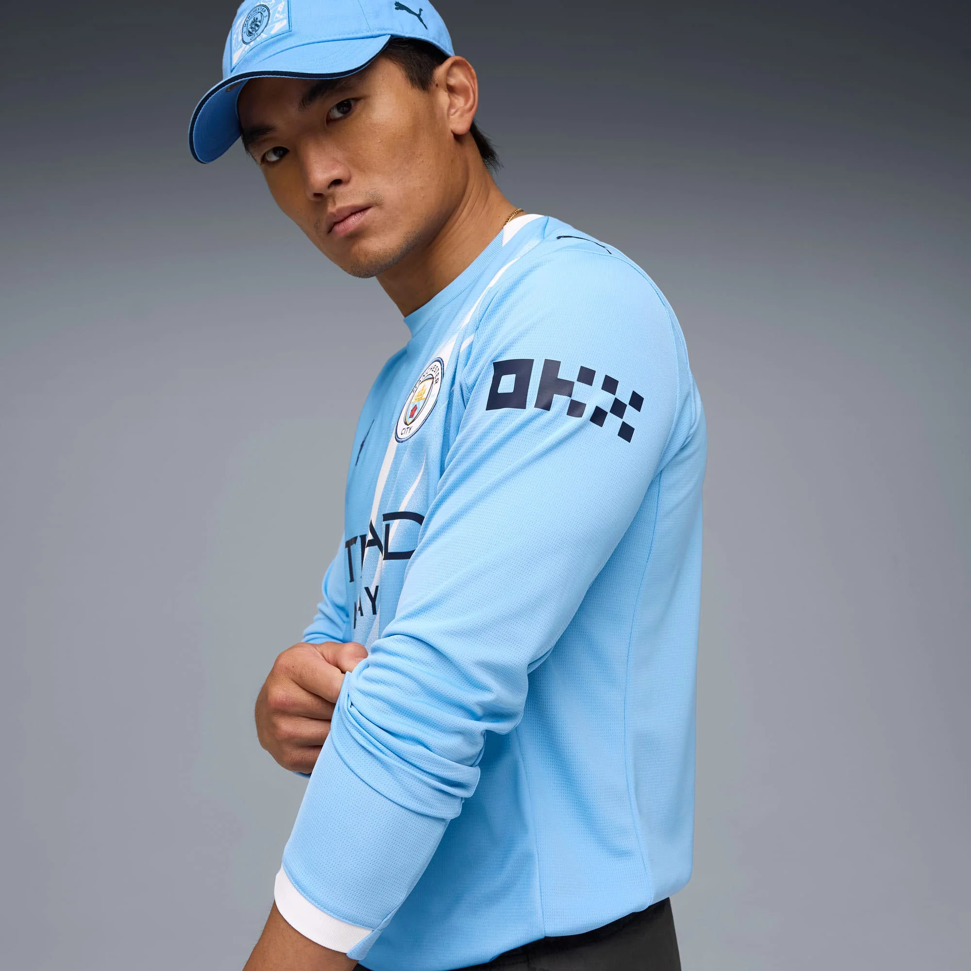 Man City 25/26 Home L/S Football Shirt - Image 3