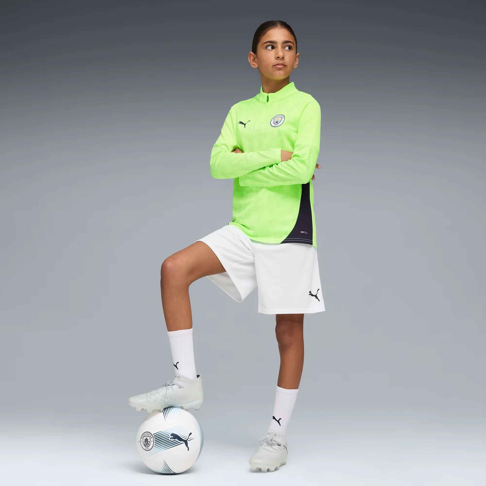 Man City 25/26 Training 1/4 Football Zip Top Jnr - Image 5
