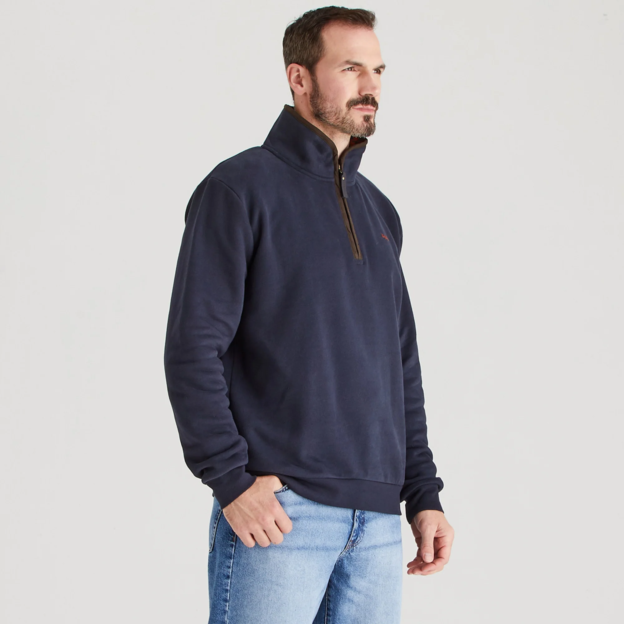 Men's Brancaster 1/4 Zip Top
