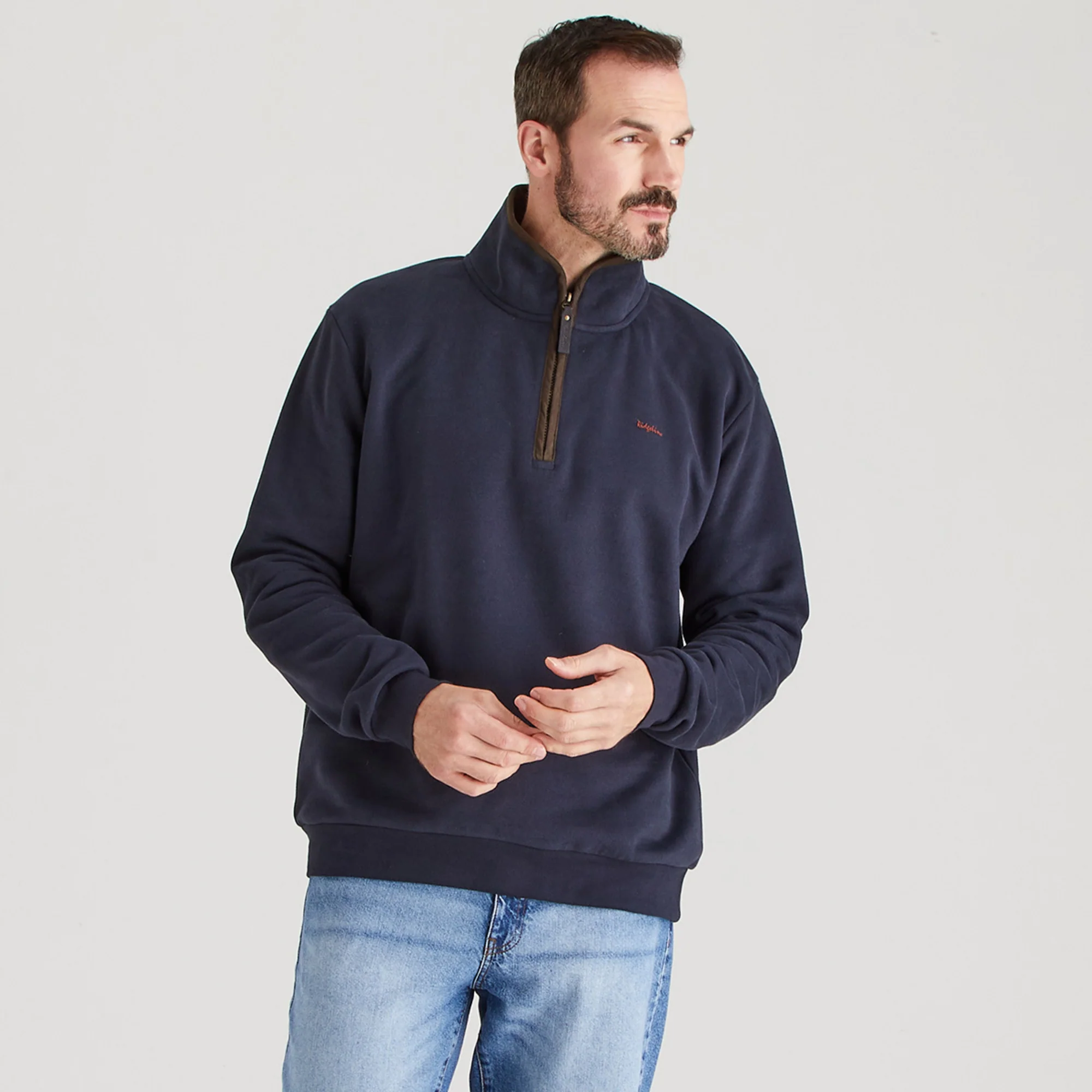 Men's Brancaster 1/4 Zip Top - Image 2