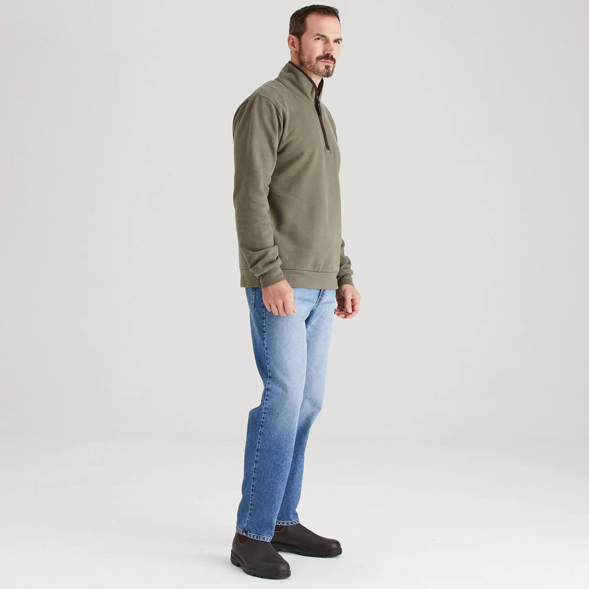 Men's Brancaster 1/4 Zip Top - Image 5
