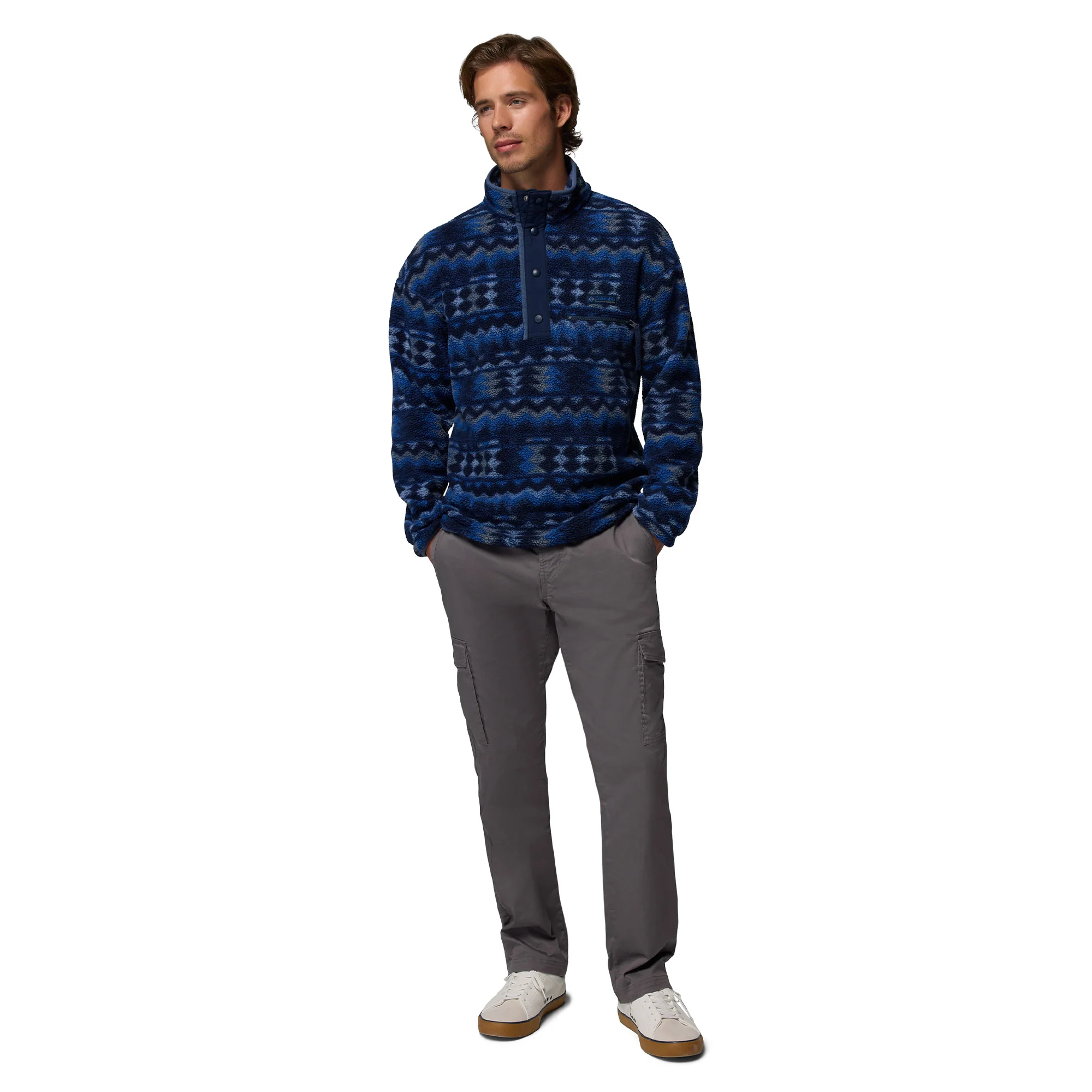 Men's Helvetia II Printed Half-Snap Fleece - Image 3