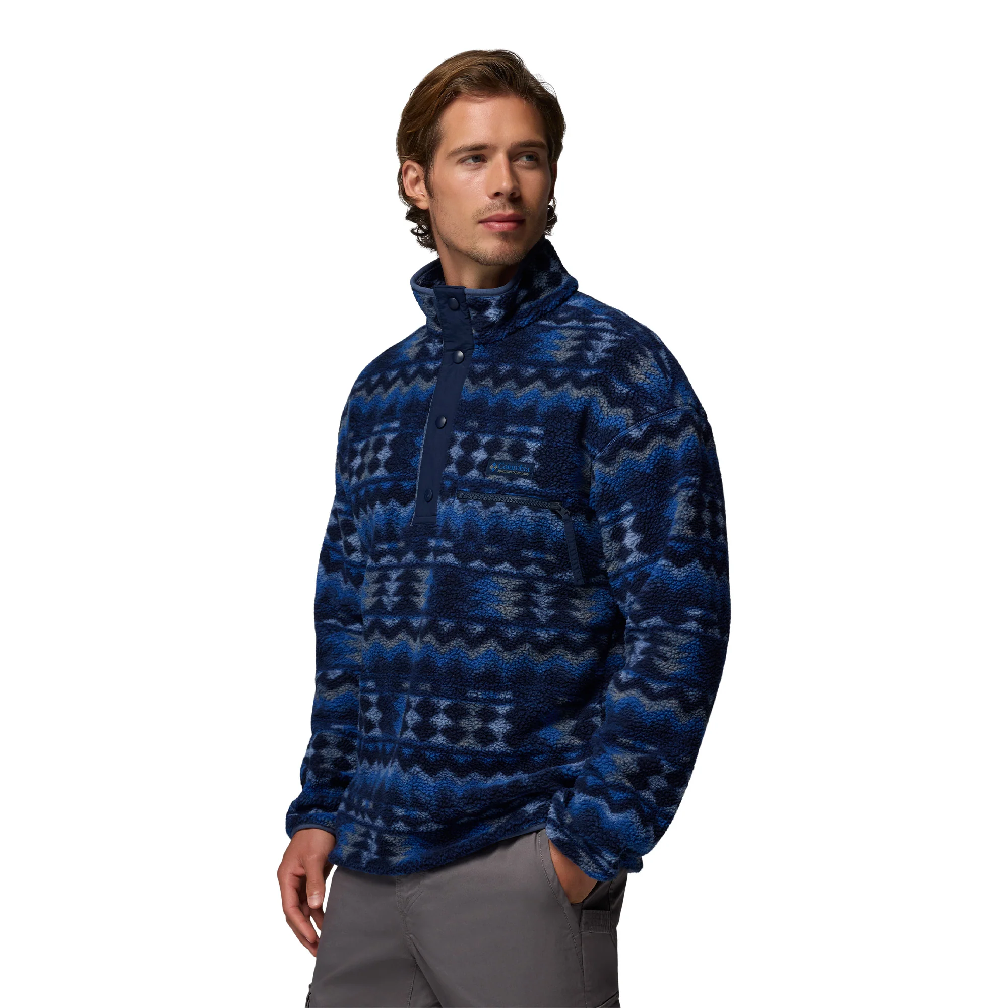 Men's Helvetia II Printed Half-Snap Fleece - Image 5