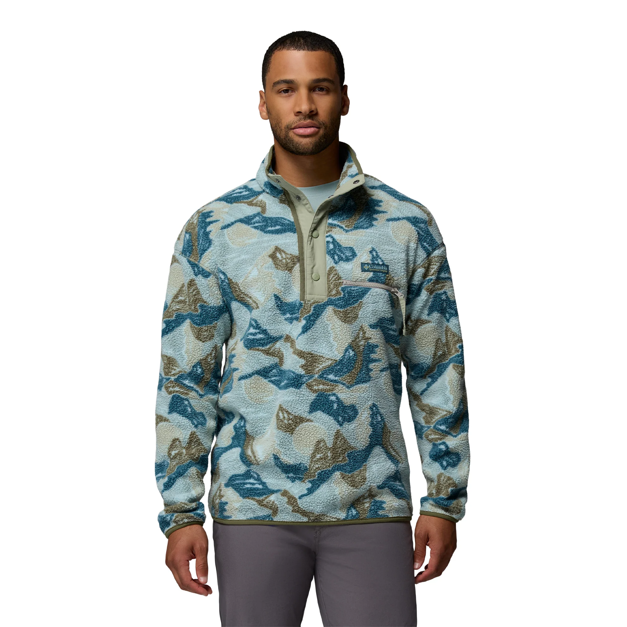 Men's Helvetia II Printed Half-Snap Fleece