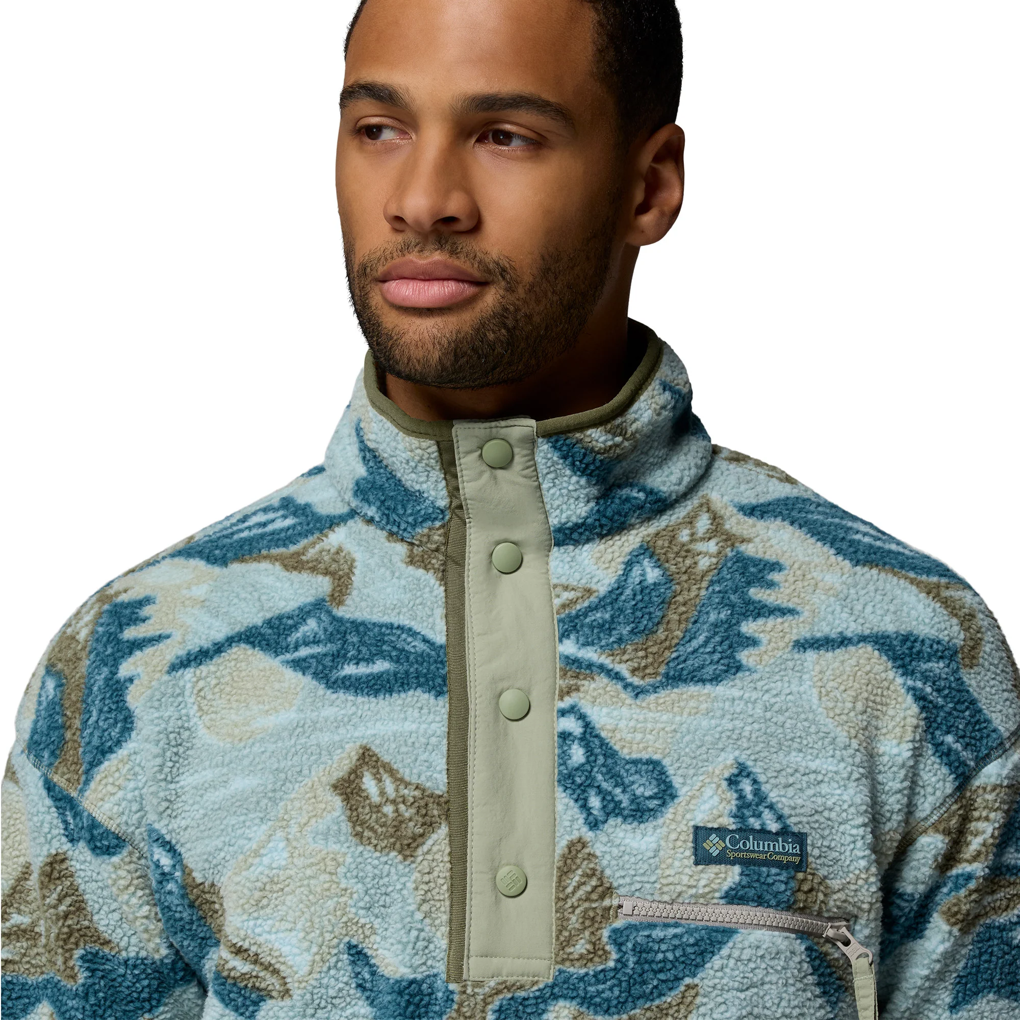 Men's Helvetia II Printed Half-Snap Fleece - Image 3
