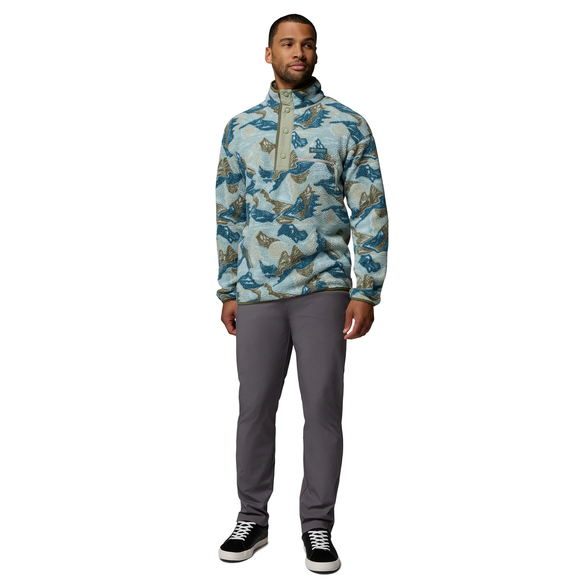 Men's Helvetia II Printed Half-Snap Fleece - Image 4
