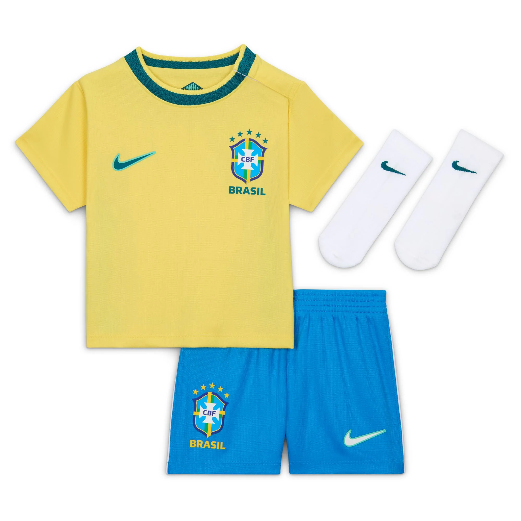 Brazil 26 Home Infant Football Kit