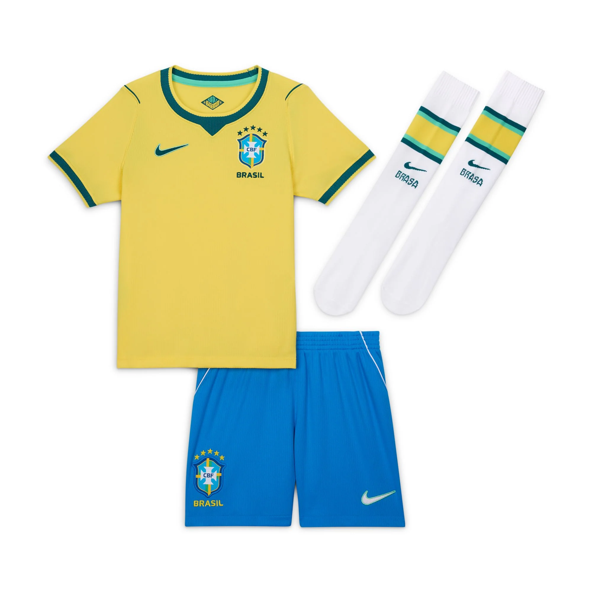 Brazil 26 Home Football Mini Kit - Image 9