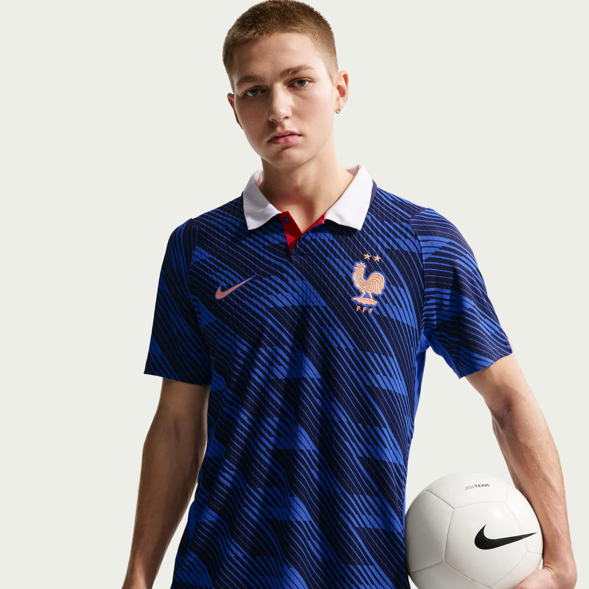 France 26 Home Aero-Fit Authentic Football Shirt