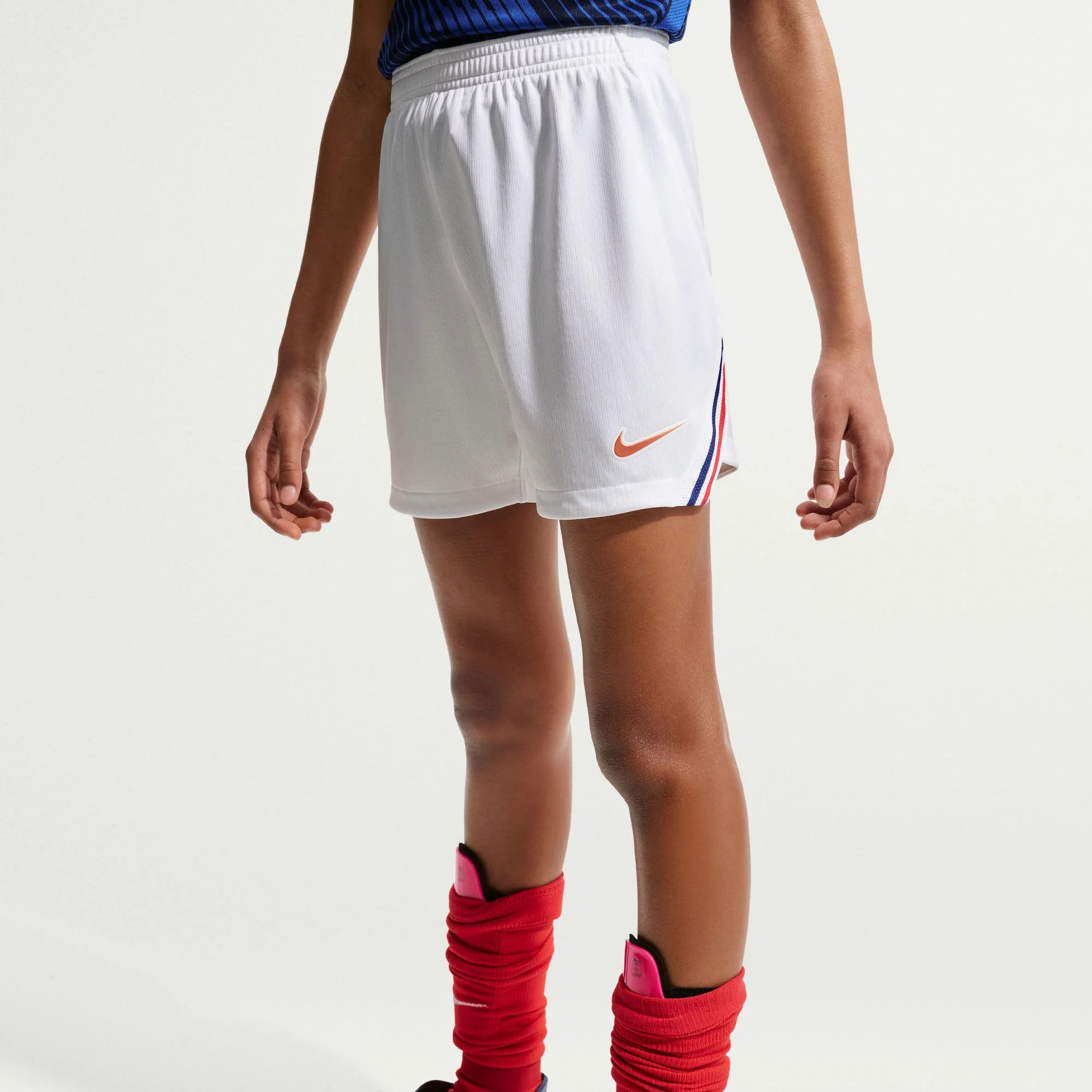 France 26 Home Football Shorts Jnr - Image 2