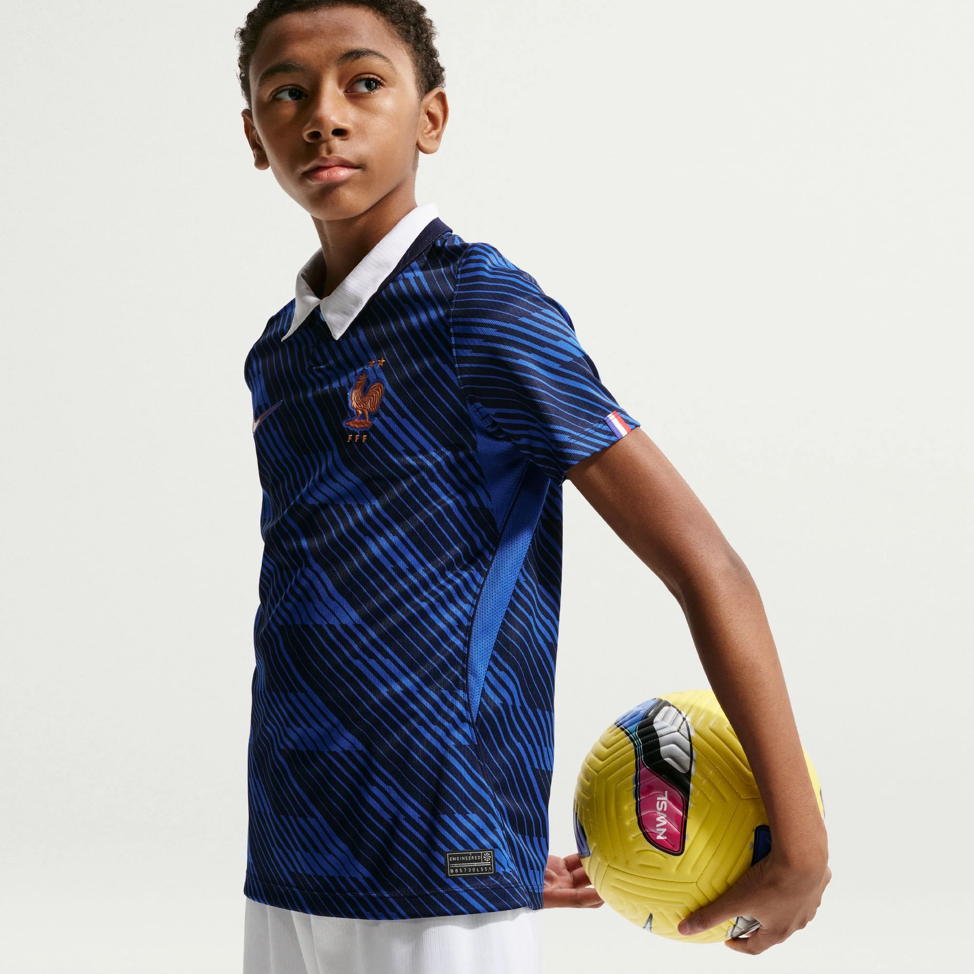France 26 Home Football Shorts Jnr - Image 5