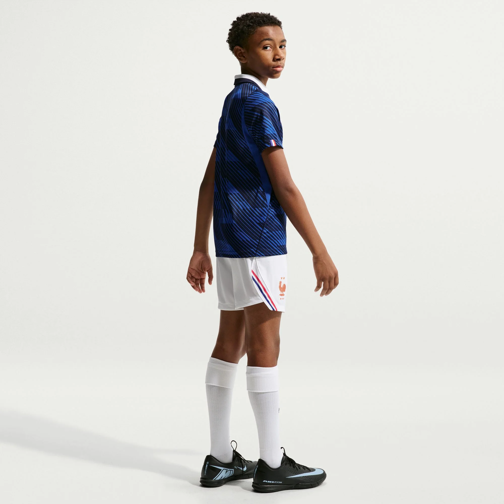 France 26 Home Football Shorts Jnr - Image 6