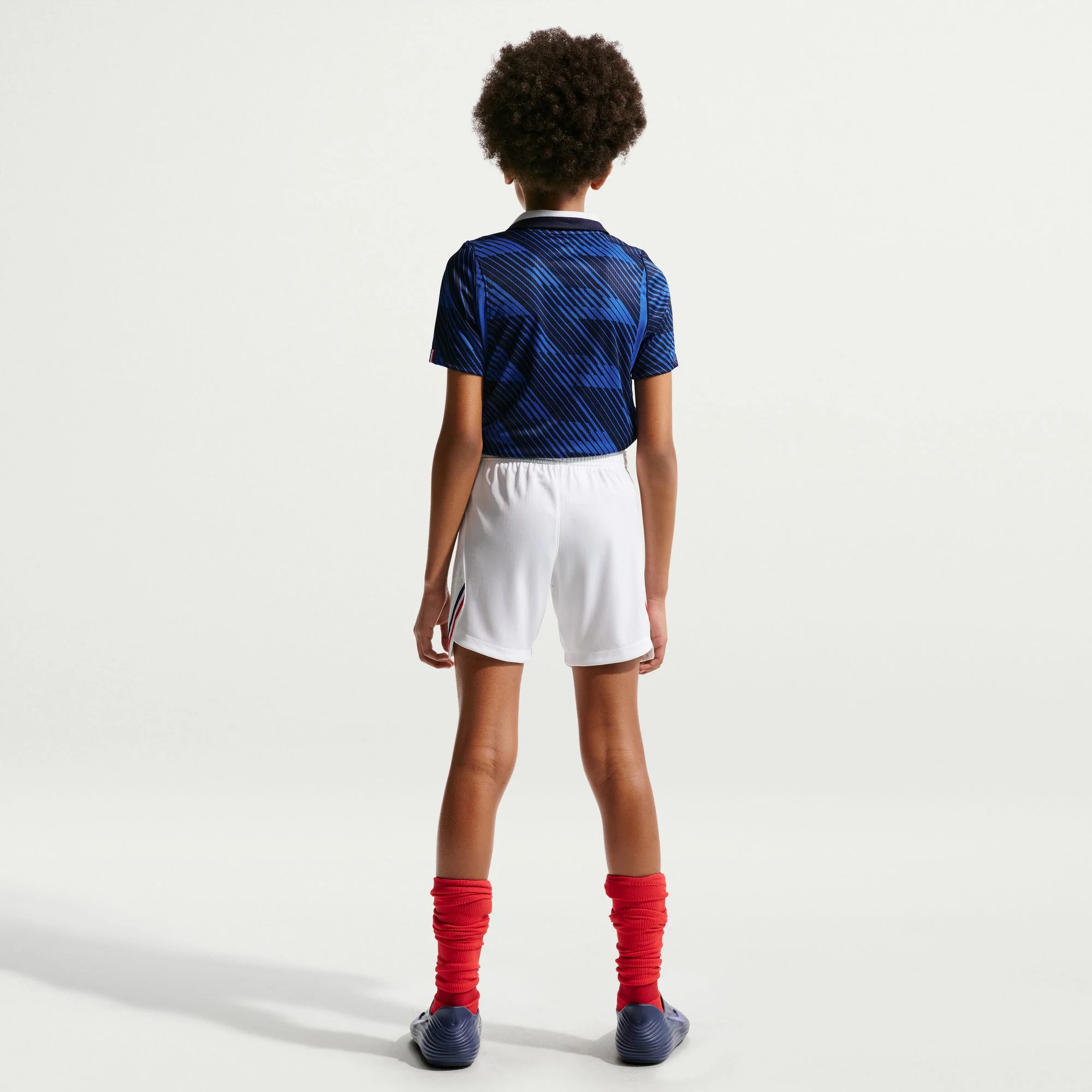 France 26 Home Football Shorts Jnr - Image 7
