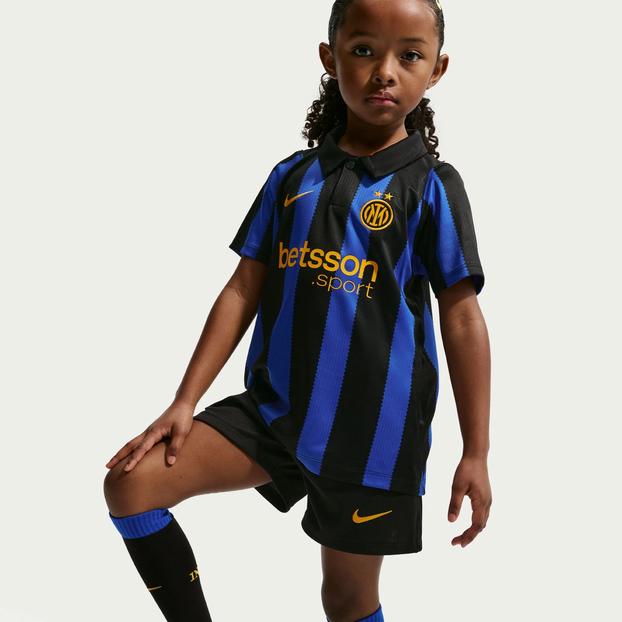 Inter Milan 26/27 Home Little Kids Football Kit - Image 3