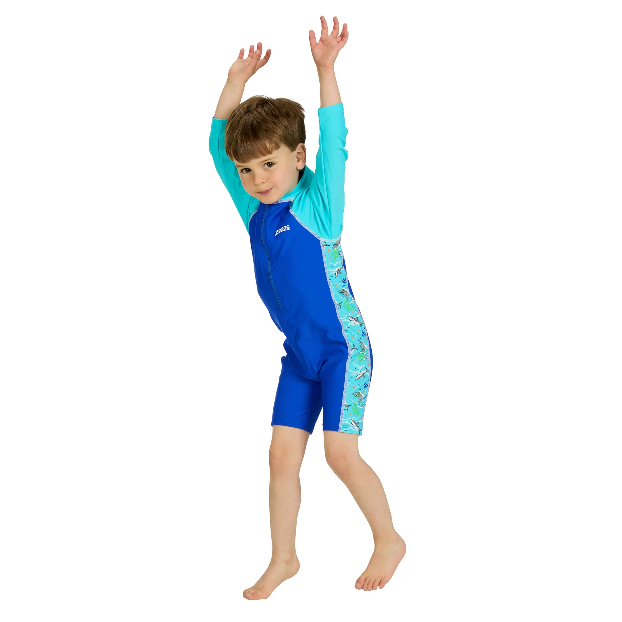 Oceanic Long Sleeve All In One Junior Swimwear - Image 4