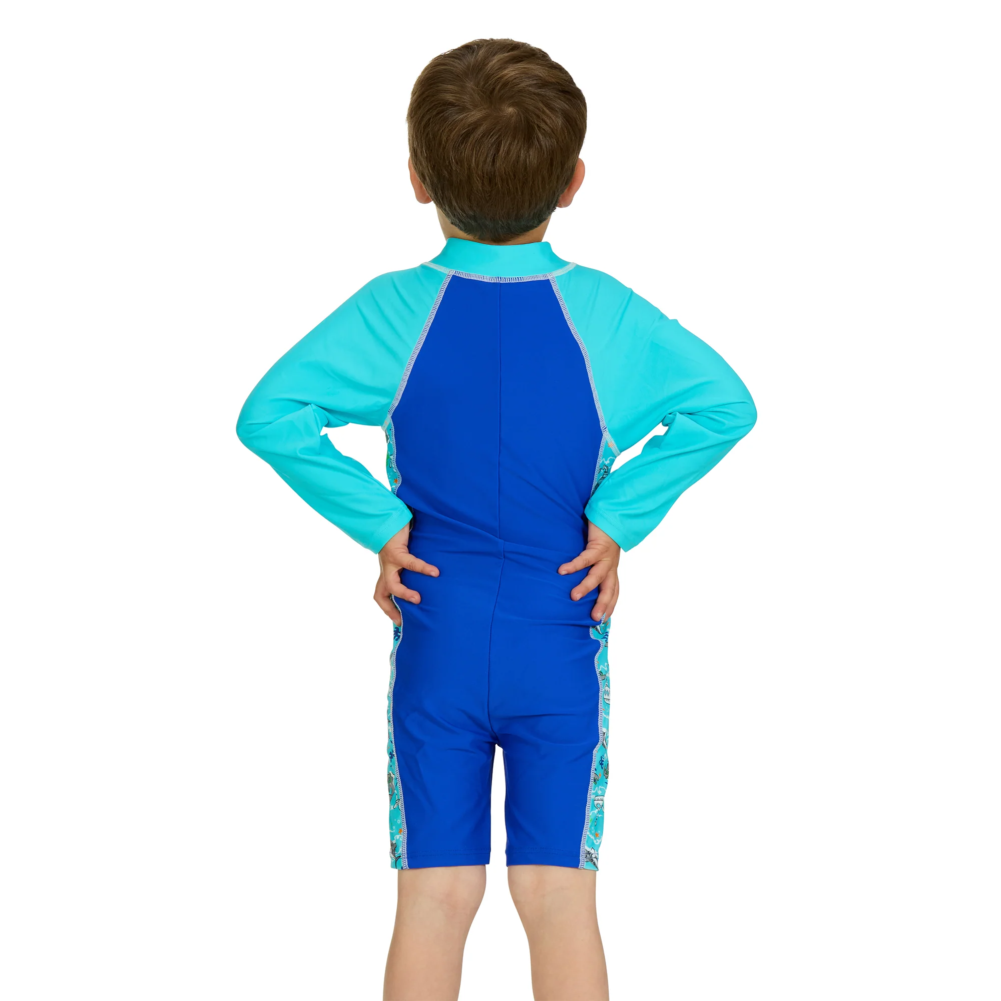 Oceanic Long Sleeve All In One Junior Swimwear - Image 5