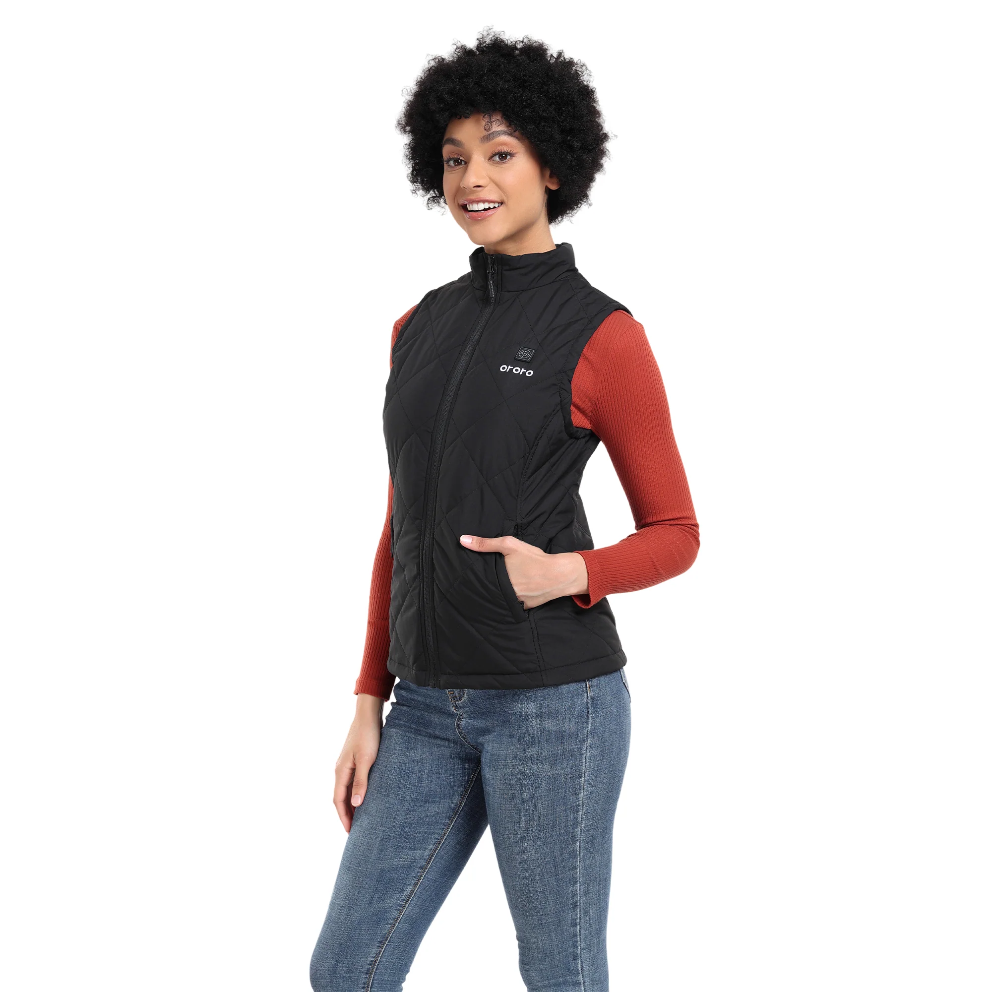 Women's Heated Quilted Gilet - Image 3