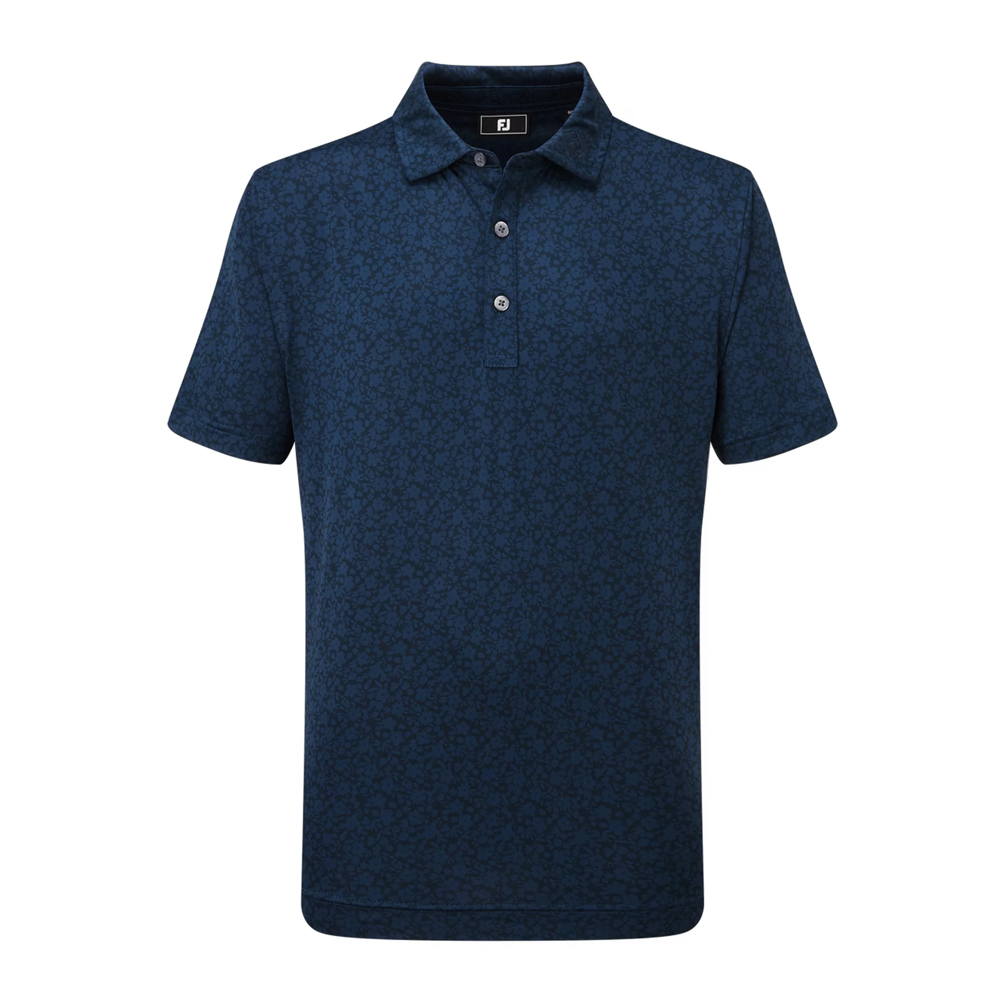 Painted Floral Lisle Golf Shirt JNR