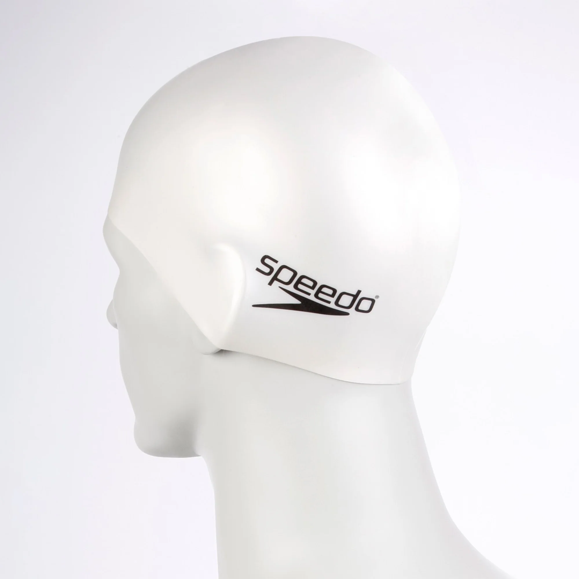 Plain Flat Silicone Swim Cap - Image 2