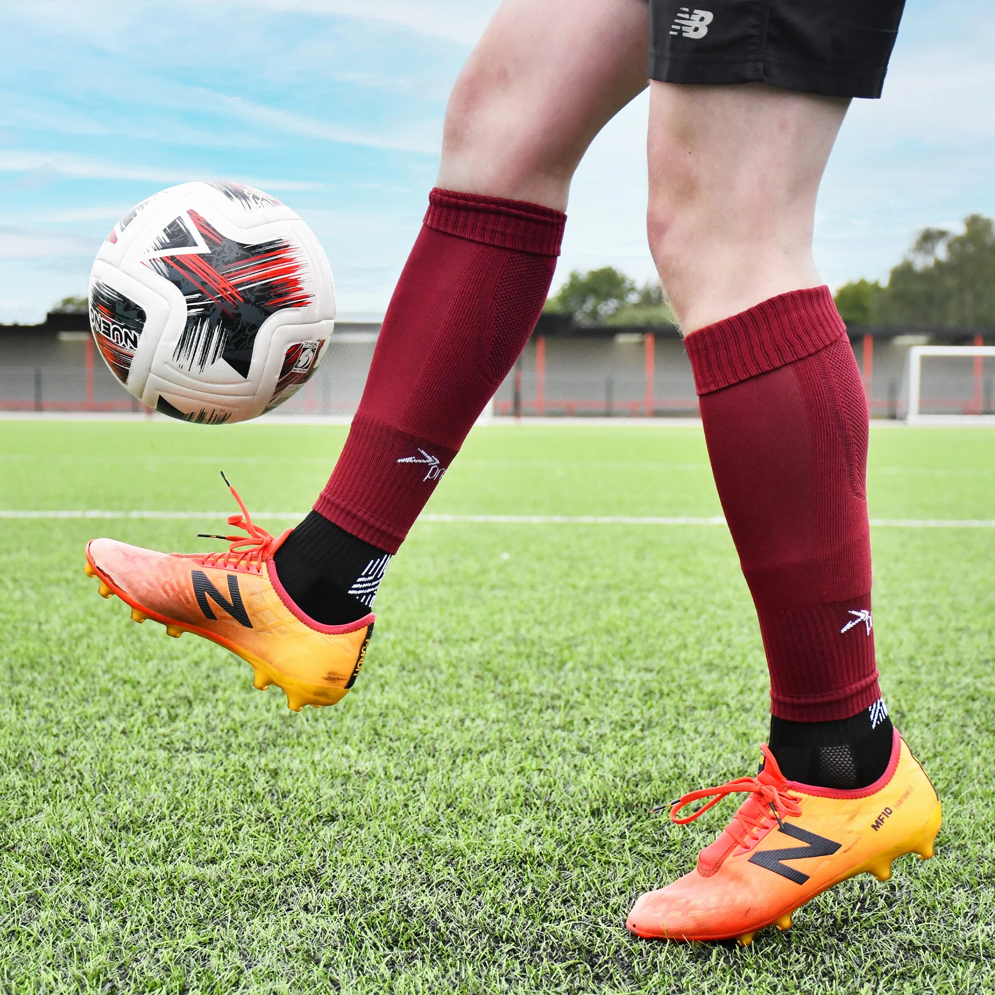 Plain Pro Footless Sleeve Socks - Image 3