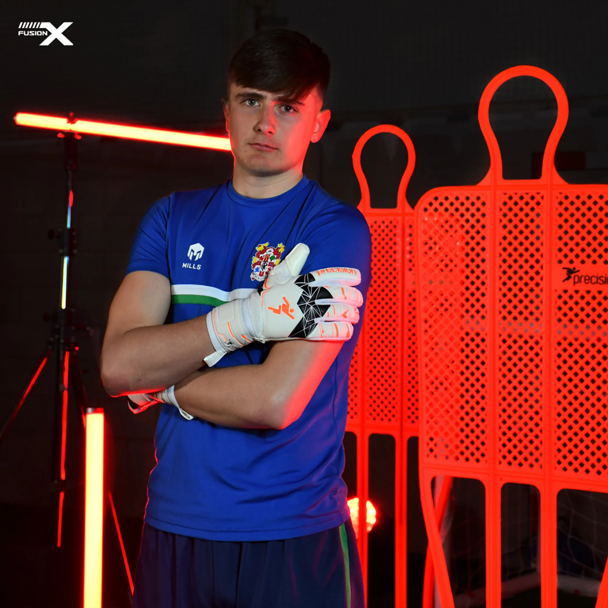 Junior Fusion X Negative GK Gloves - Image 3