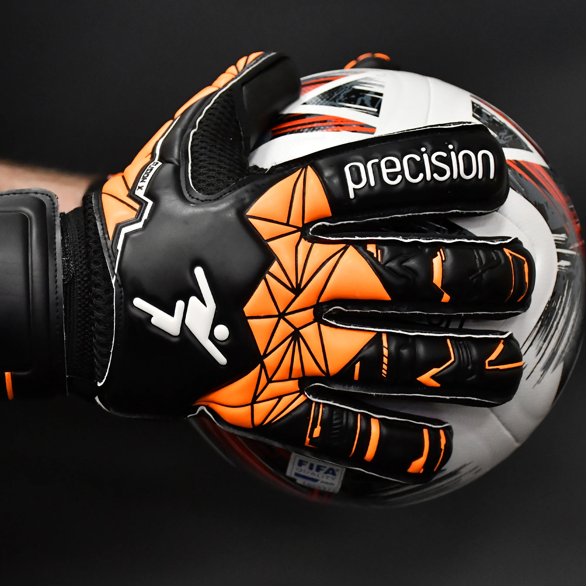 Junior Fusion X Roll Finger Protect GK Gloves - Image 5