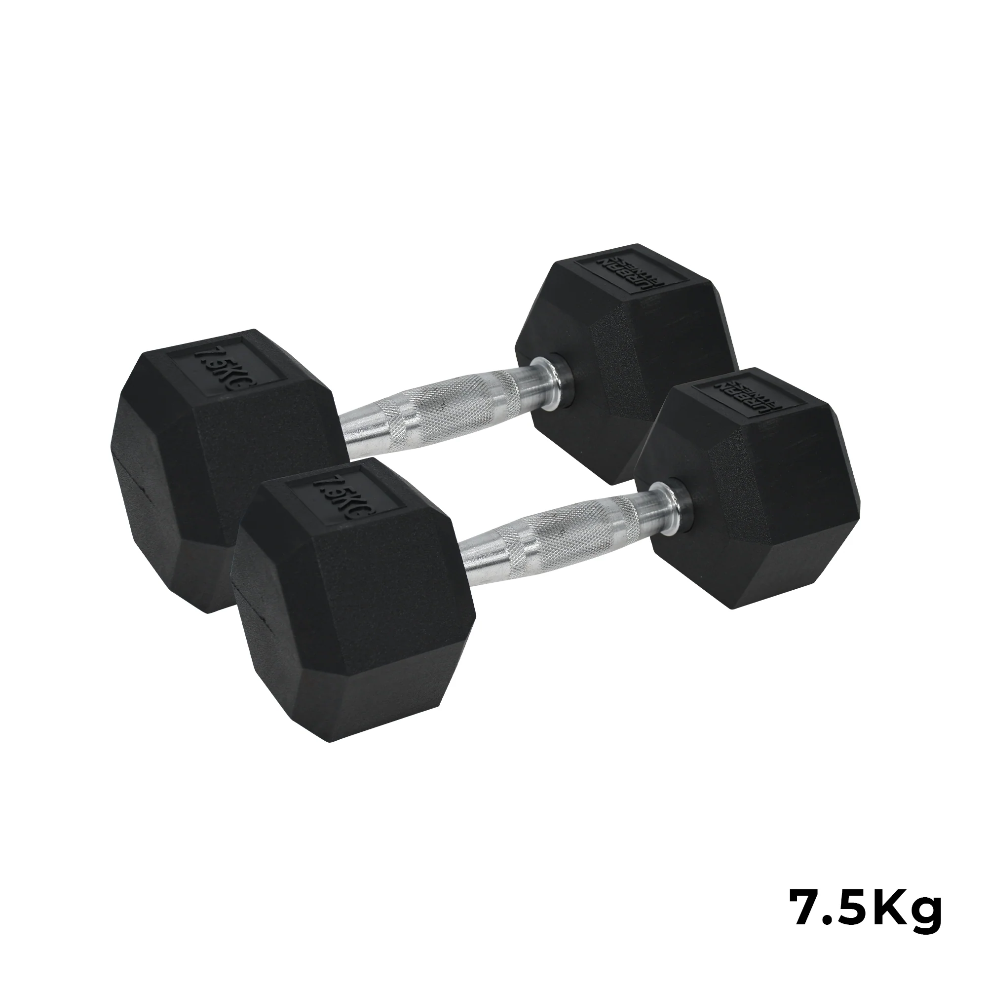 Pro Hex Dumbbells Rubber Coated (Pair) - Image 4