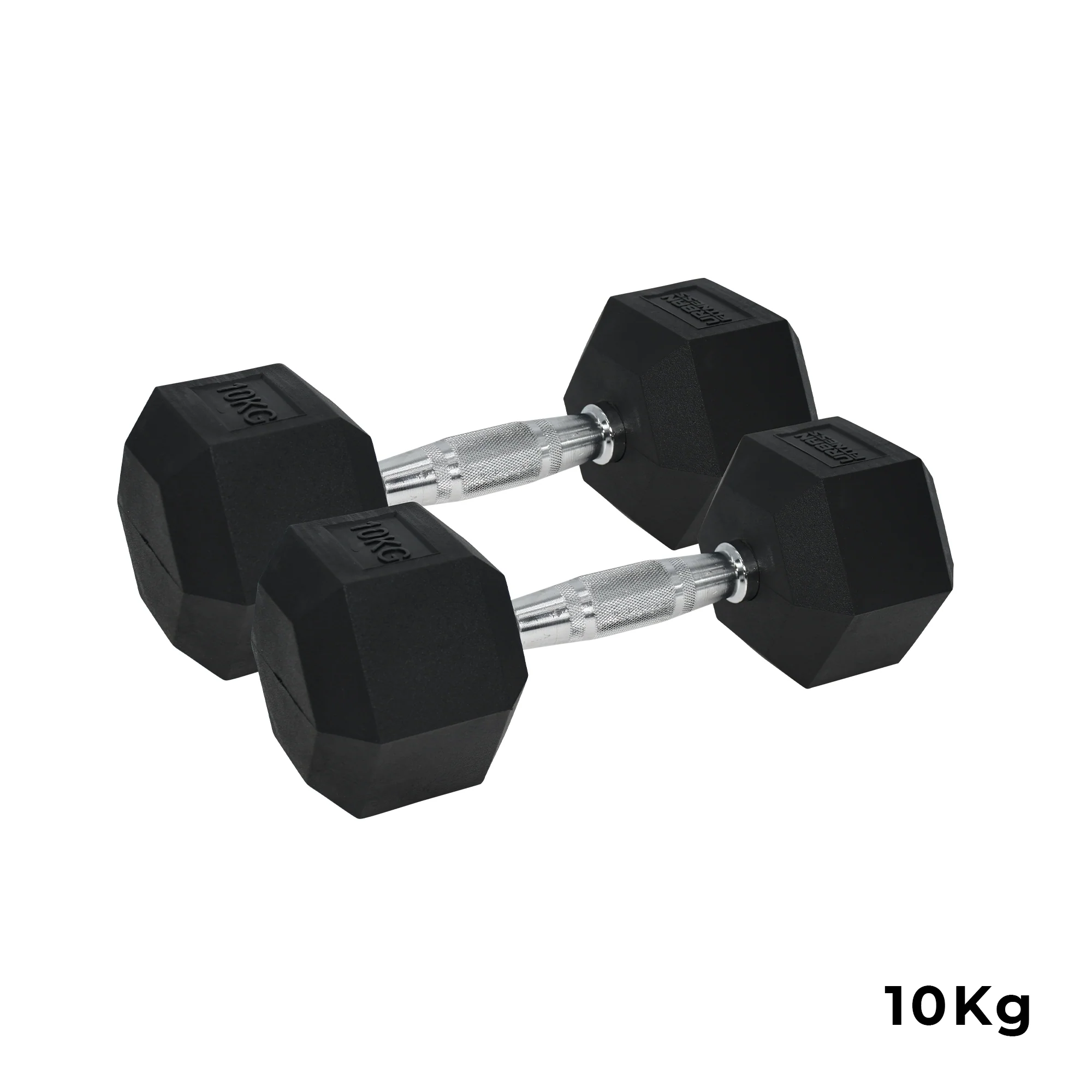 Pro Hex Dumbbells Rubber Coated (Pair) - Image 5