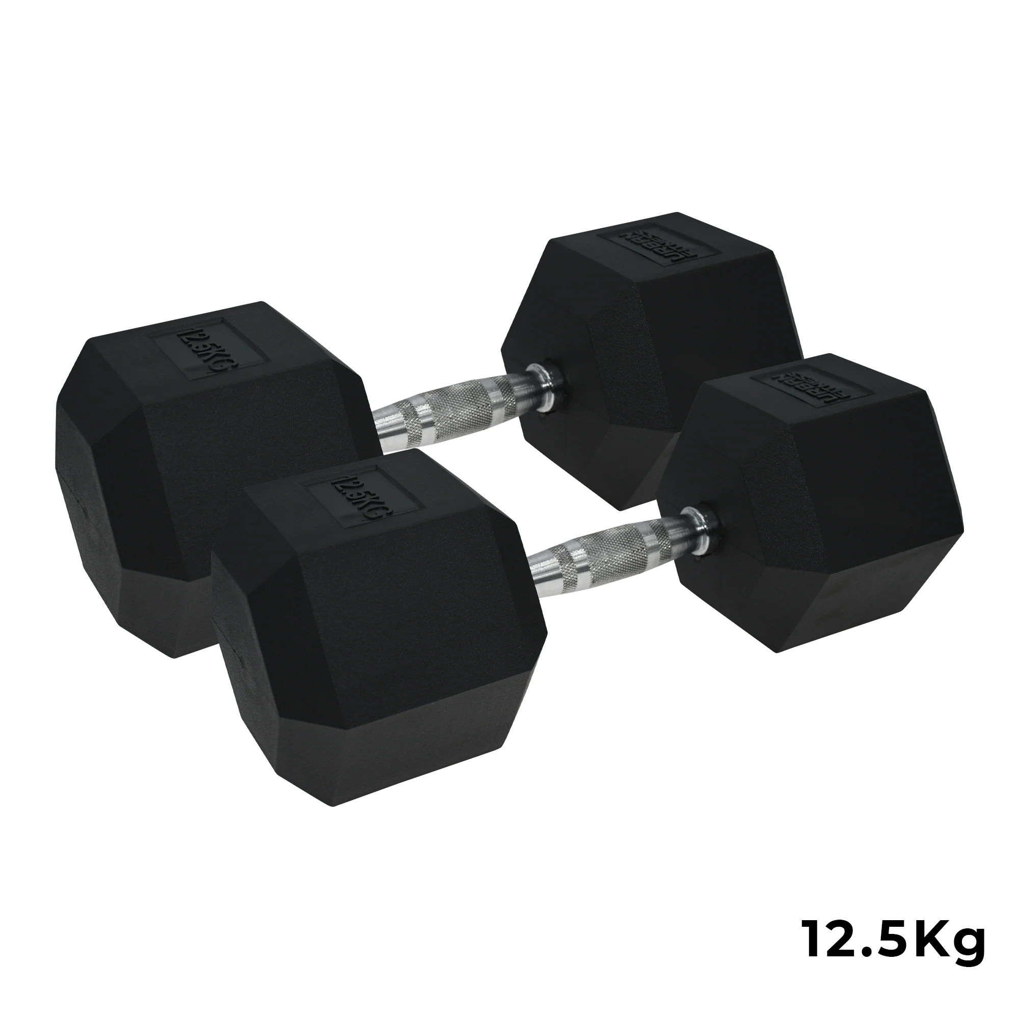 Pro Hex Dumbbells Rubber Coated (Pair) - Image 6