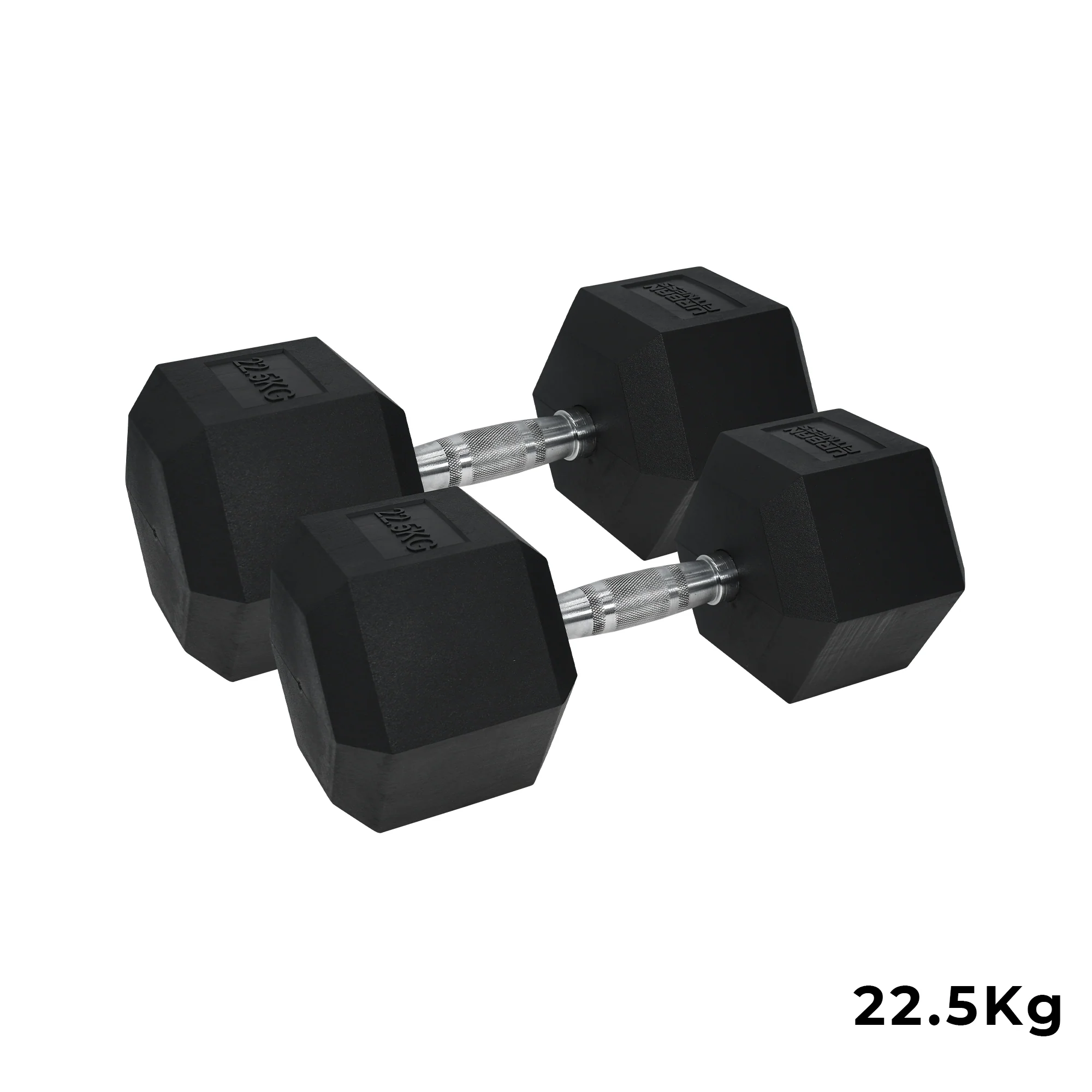 Pro Hex Dumbbells Rubber Coated (Pair) - Image 9