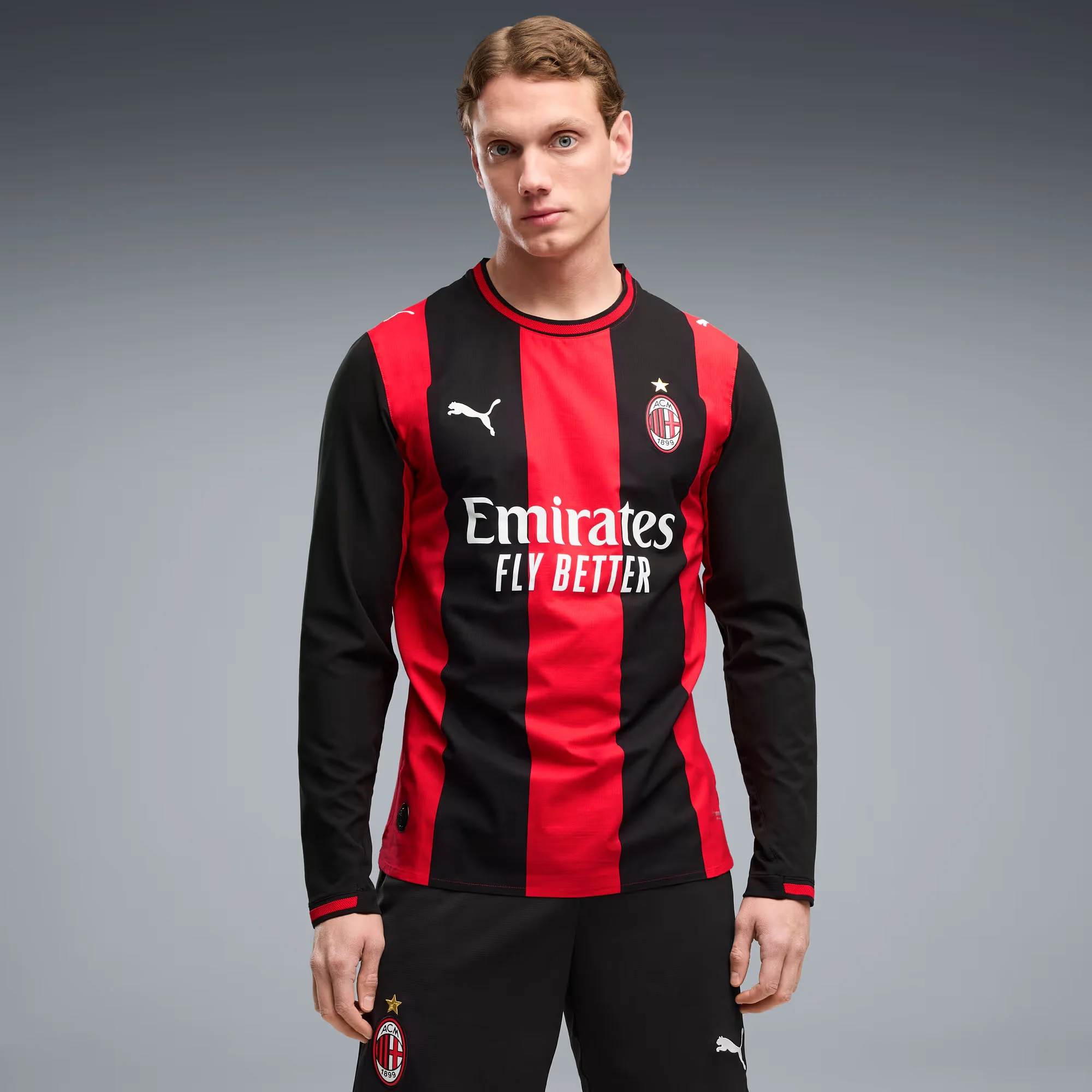 AC Milan 26/27 Home Authentic L/S Football Shirt