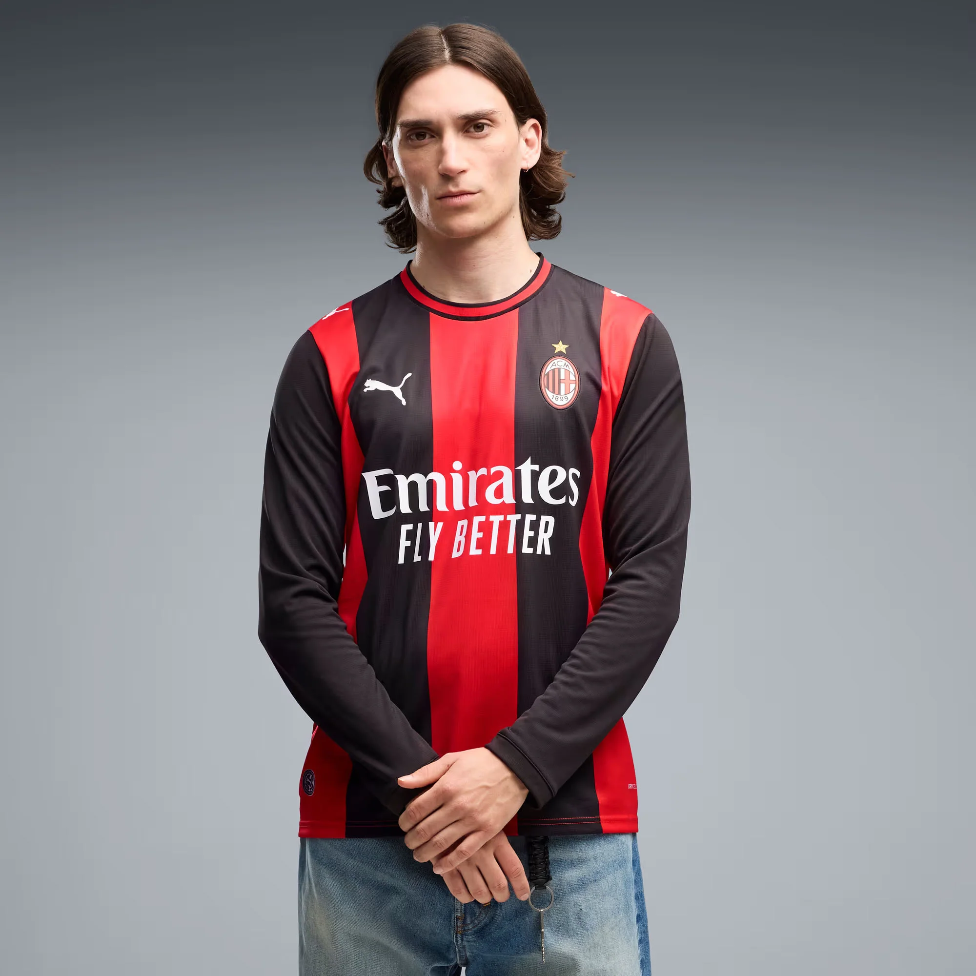 AC Milan 26/27 Home L/S Football Shirt - Image 2