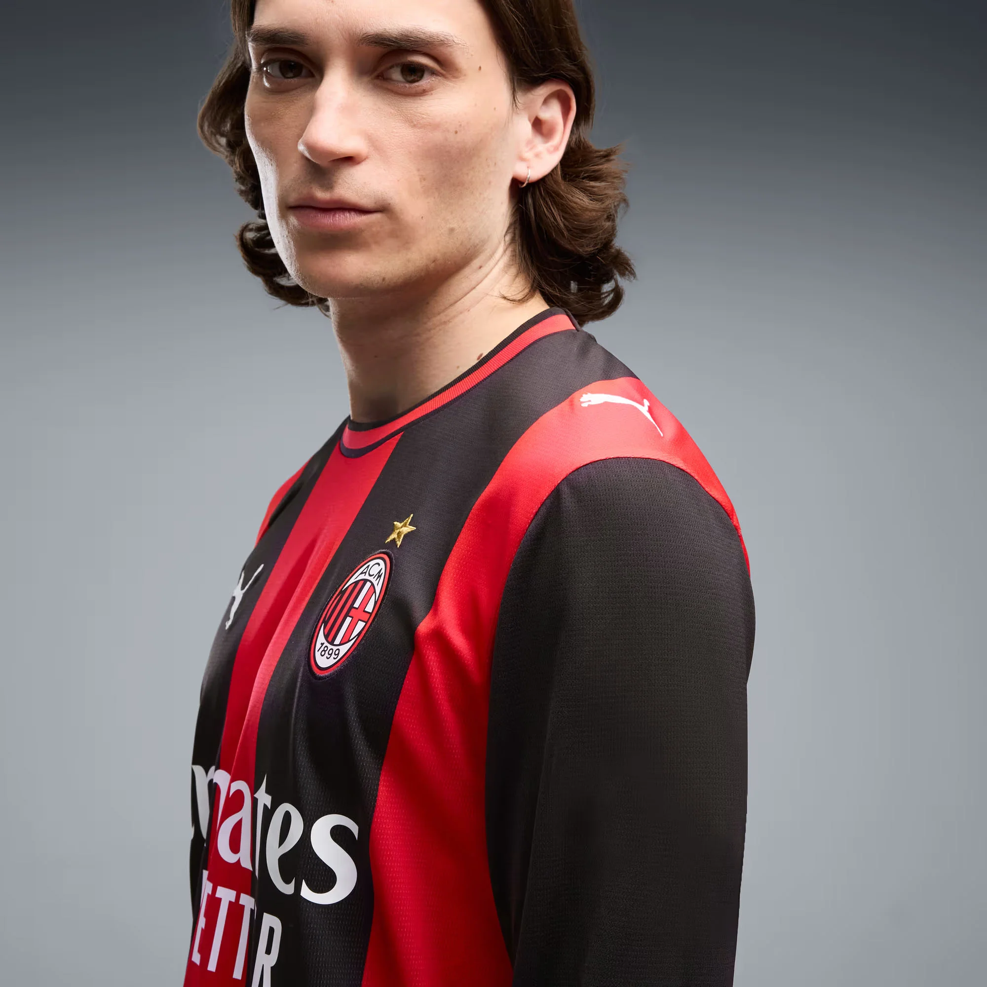 AC Milan 26/27 Home L/S Football Shirt - Image 3