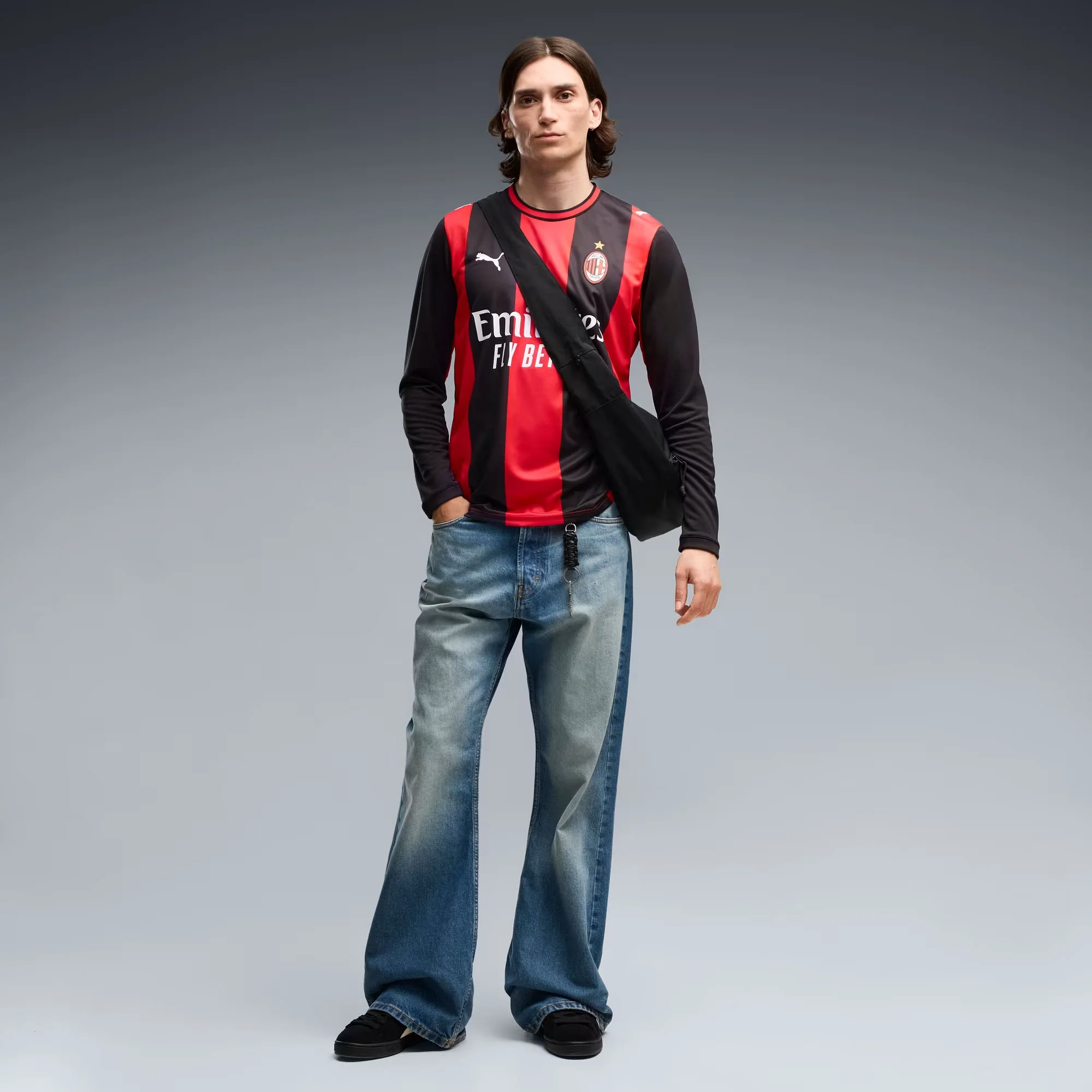 AC Milan 26/27 Home L/S Football Shirt - Image 4